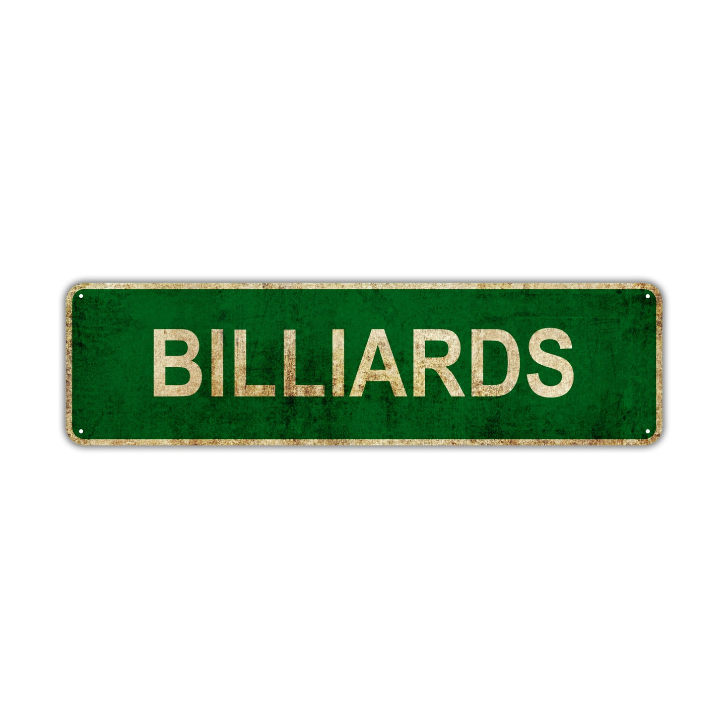 Billiards Vintage Retro Street Novelty Sign Rustic Metal Aluminum Decor Wall Man Shop Cave Bar Gift