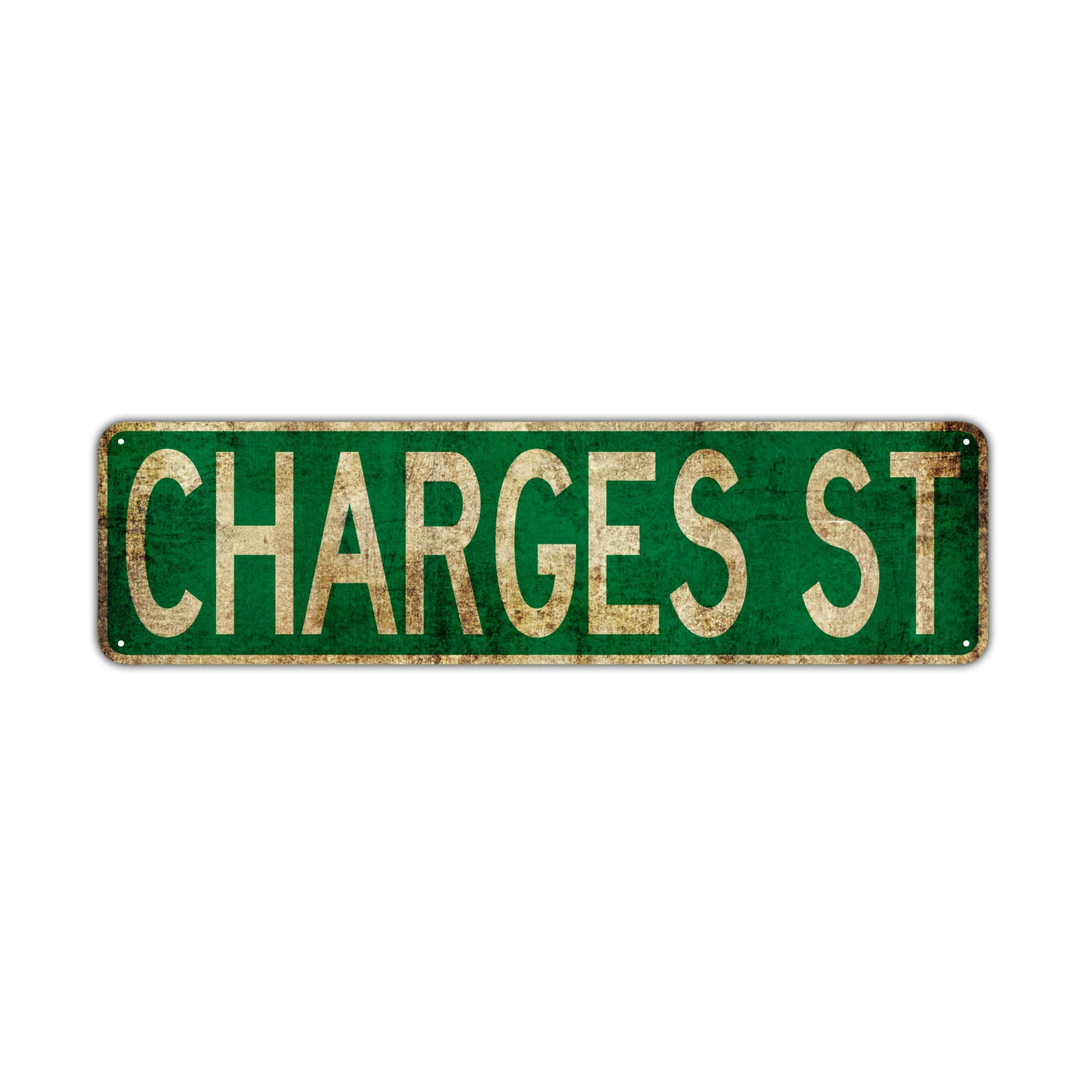 Charges ST Vintage Retro Street Novelty Sign Rustic Metal Aluminum Decor Wall Man Shop Cave Bar Gift