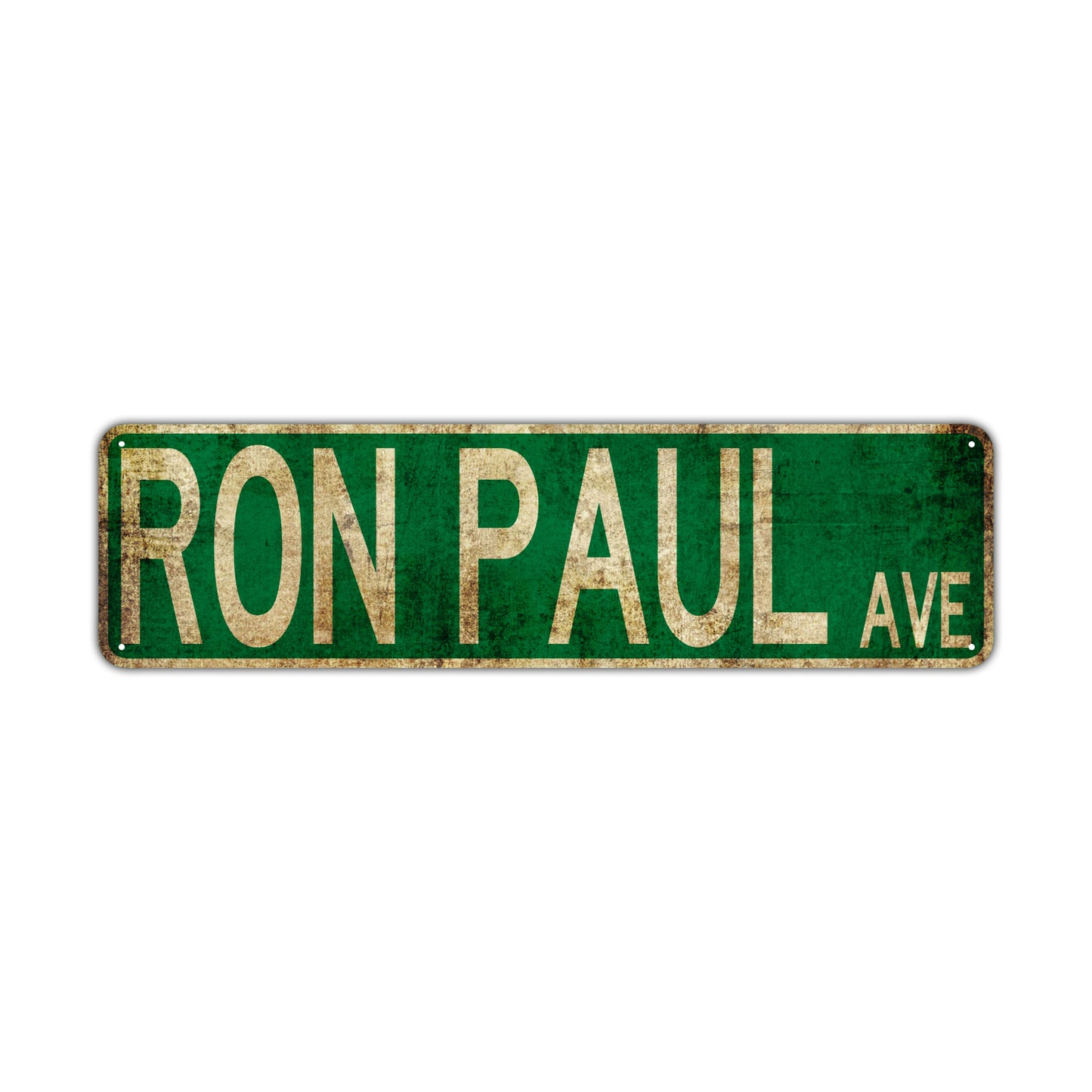 Ron Paul Ave Vintage Retro Street Novelty Sign Rustic Metal Aluminum Decor Wall Man Shop Cave Bar Gift