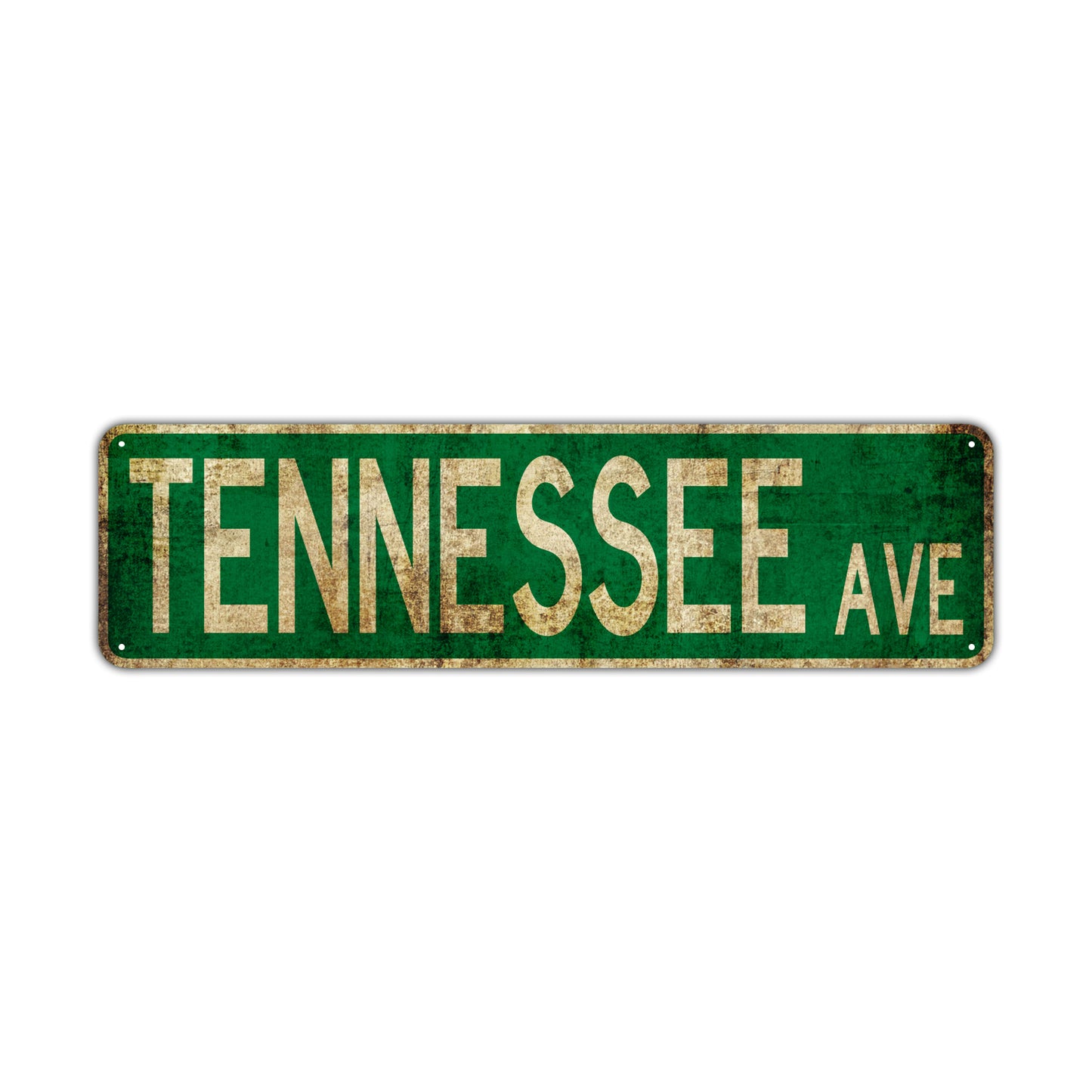 Tennessee Ave Vintage Retro Street Novelty Sign Rustic Metal Aluminum Decor Wall Man Shop Cave Bar Gift