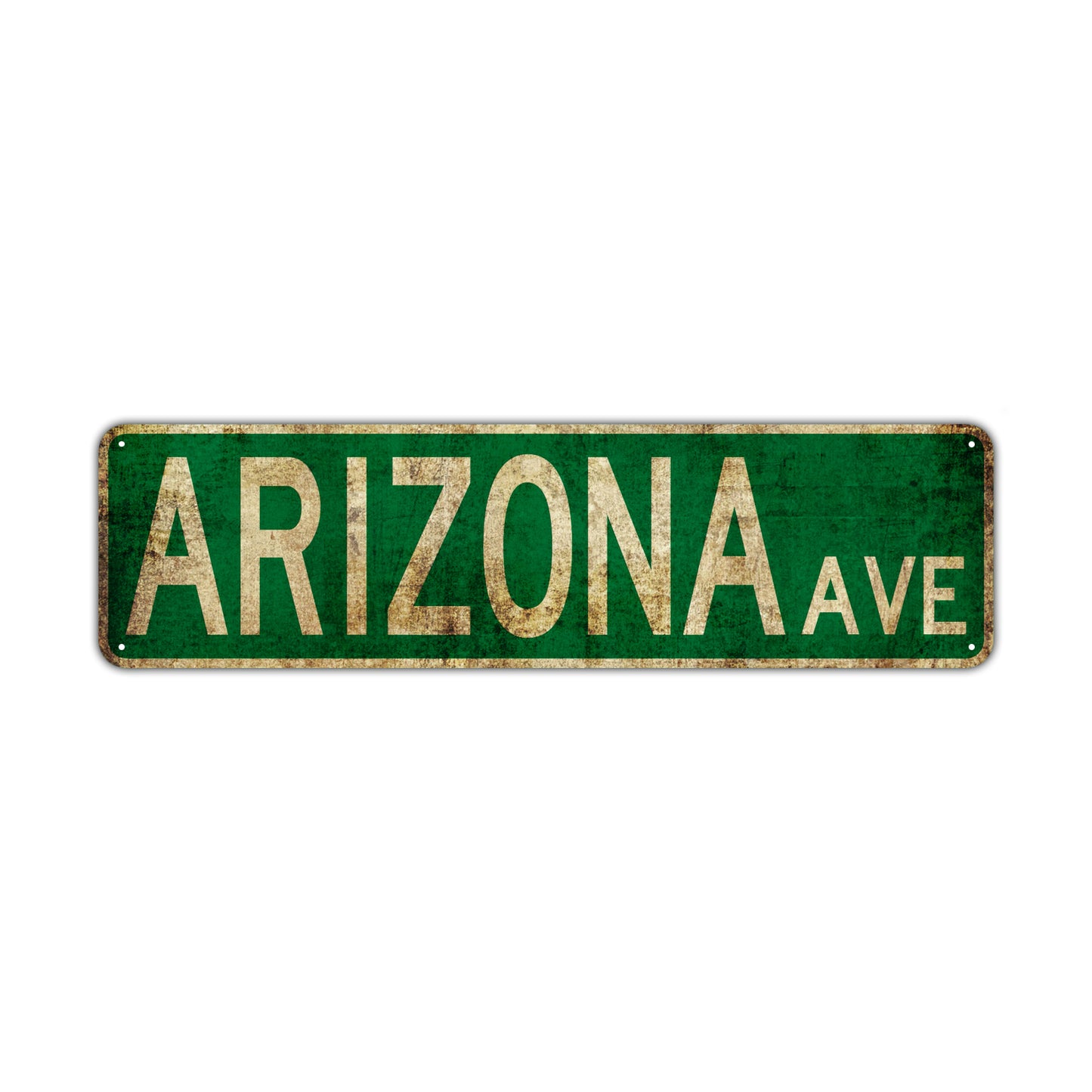 Arizona Ave Vintage Retro Street Novelty Sign Rustic Metal Aluminum Decor Wall Man Shop Cave Bar Gift