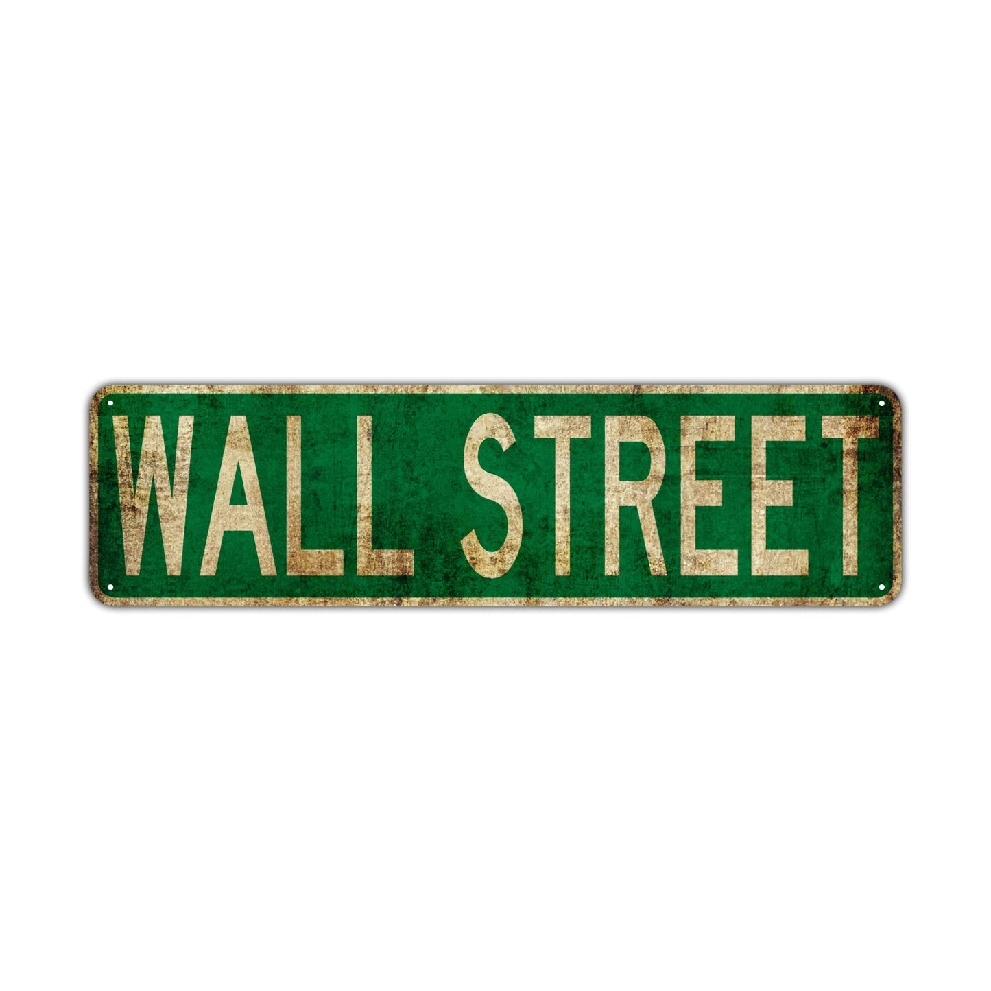 Wall Street Vintage Retro Street Novelty Sign Rustic Metal Aluminum Decor Wall Man Shop Cave Bar Gift