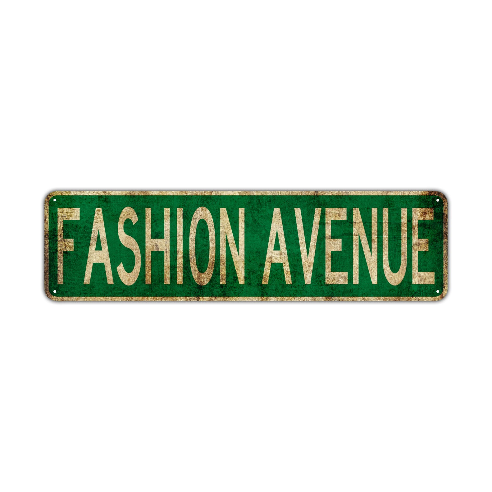 Fashion Avenue Vintage Retro Street Novelty Sign Rustic Metal Aluminum Decor Wall Man Shop Cave Bar Gift