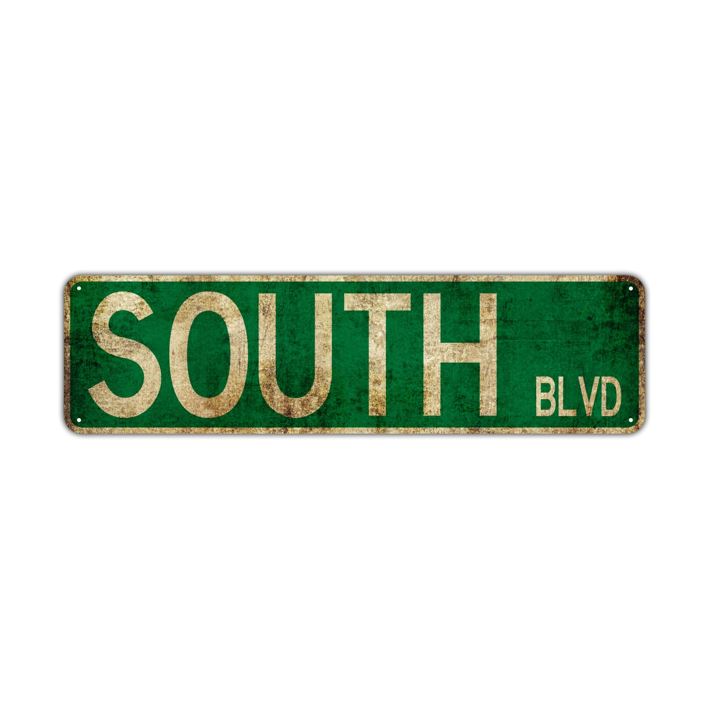 South Blvd Vintage Retro Street Novelty Sign Rustic Metal Aluminum Decor Wall Man Shop Cave Bar Gift
