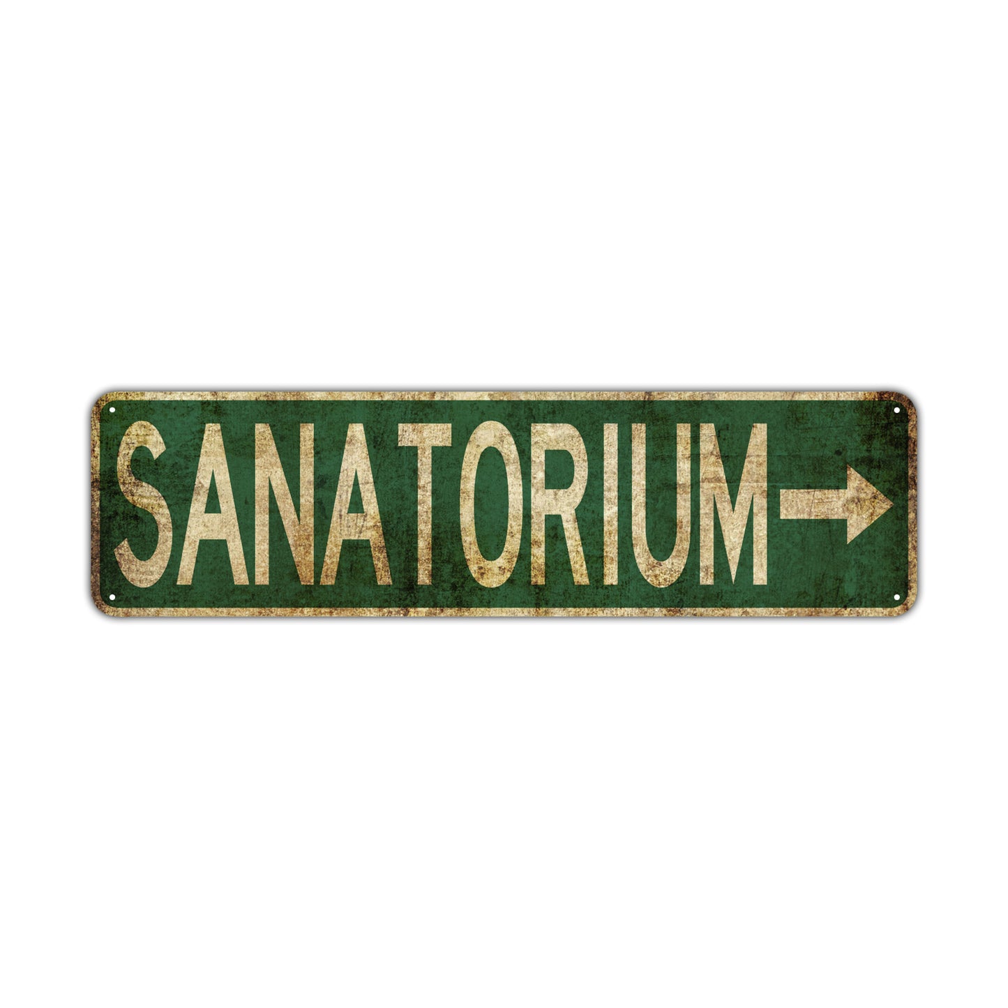 Sanatorium Vintage Retro Street Novelty Sign Rustic Metal Aluminum Decor Wall Man Shop Cave Bar Gift