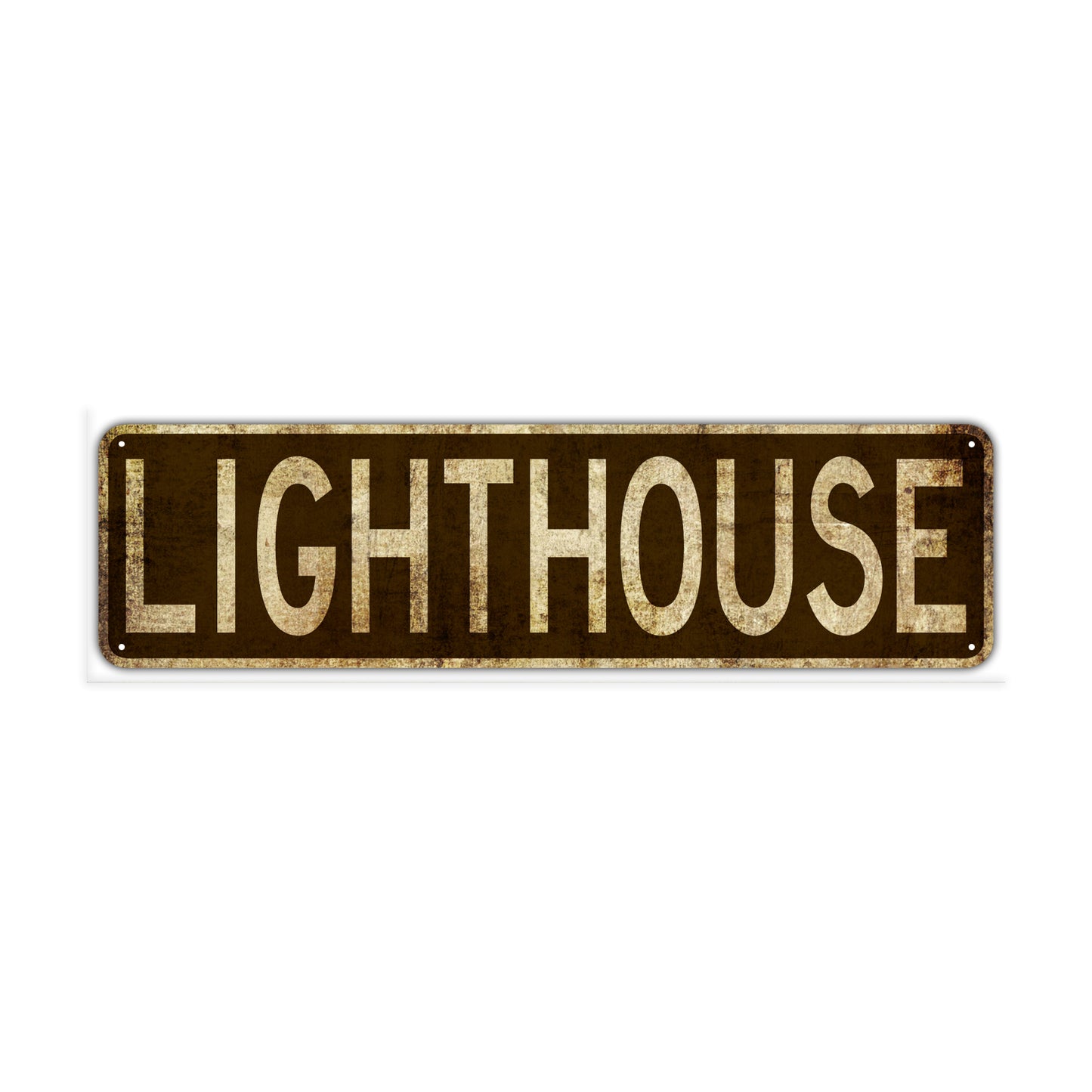 Lighthouse Vintage Retro Street Novelty Sign Rustic Metal Aluminum Decor Wall Man Shop Cave Bar Gift