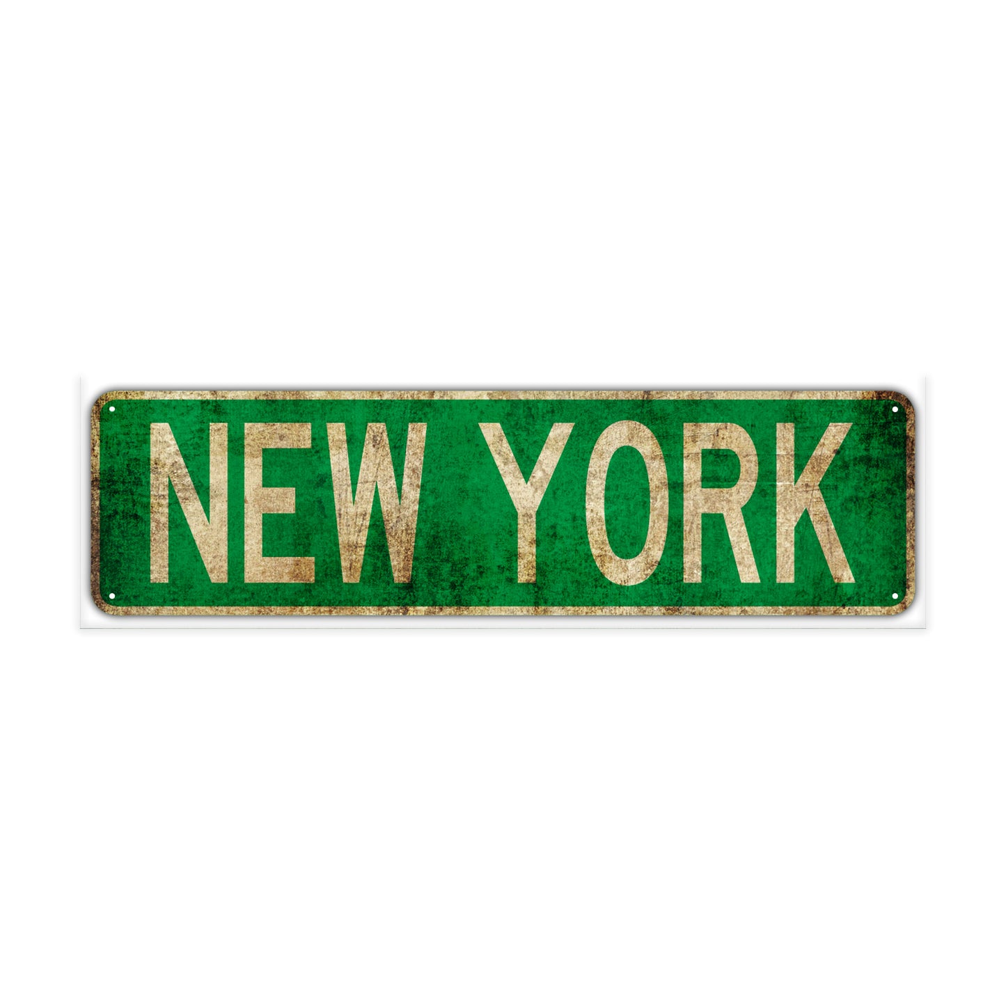 New York Vintage Retro Street Novelty Sign Rustic Metal Aluminum Decor Wall Man Shop Cave Bar Gift