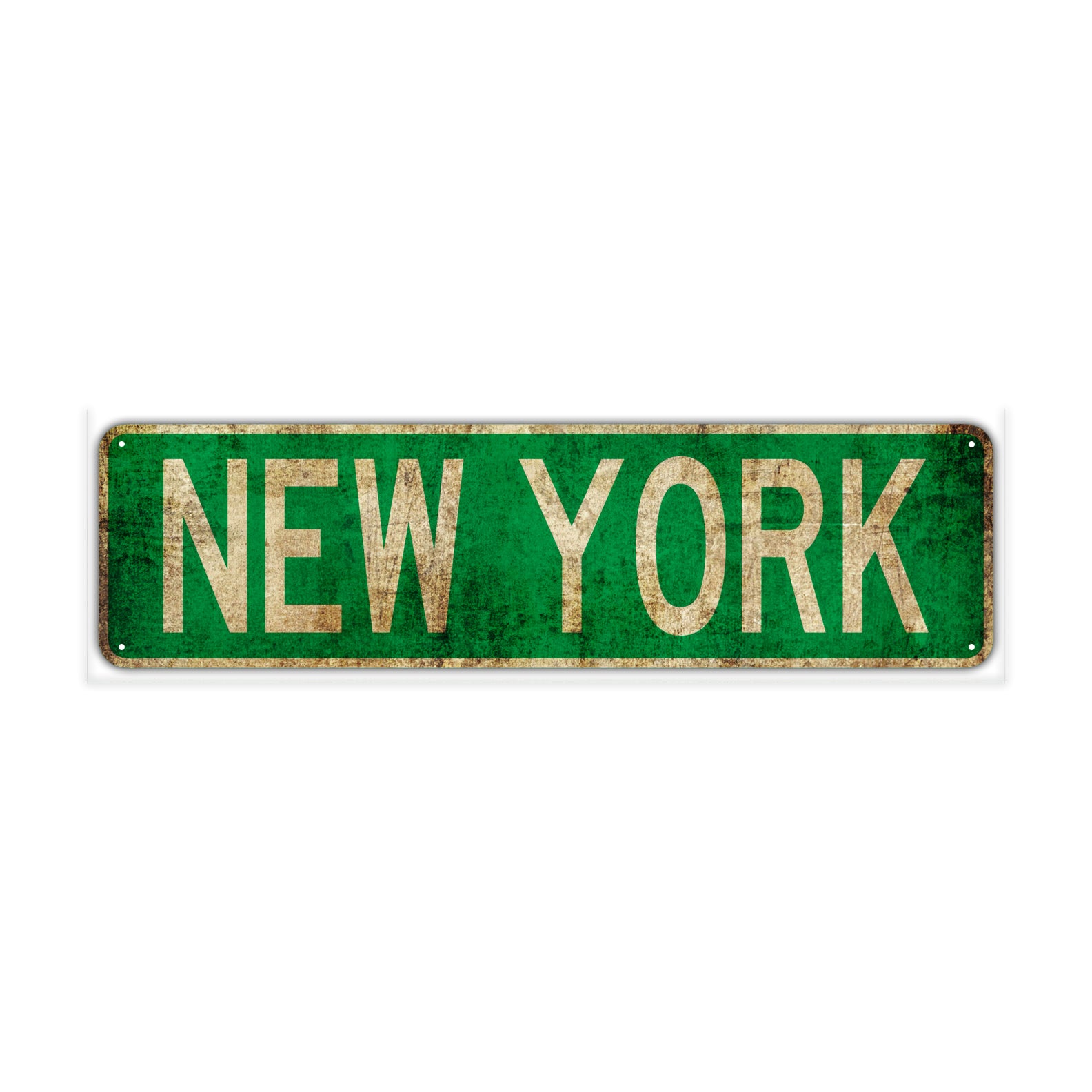 New York Vintage Retro Street Novelty Sign Rustic Metal Aluminum Decor Wall Man Shop Cave Bar Gift