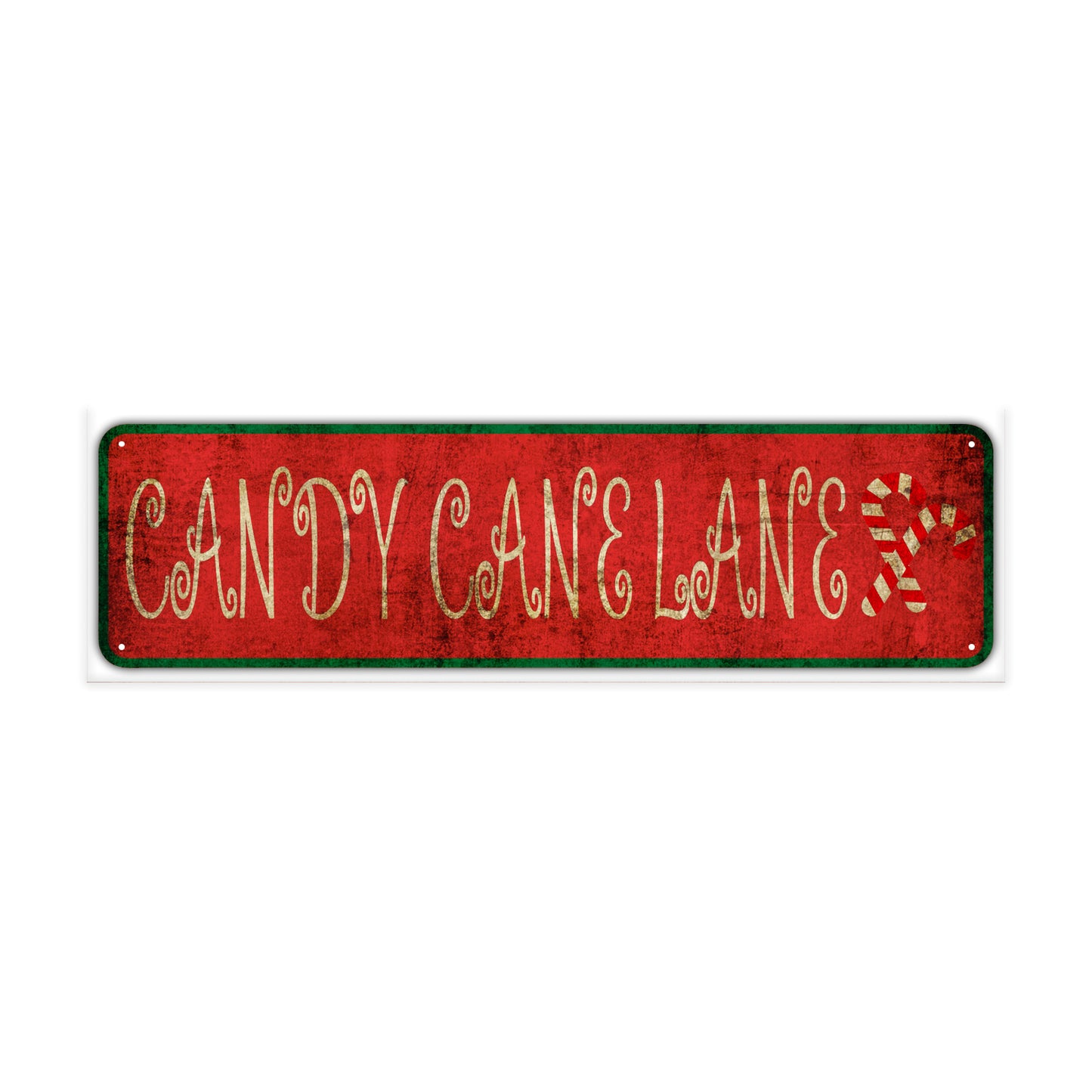 Candy Cane Lane Vintage Retro Street Novelty Sign Rustic Metal Aluminum Decor Wall Man Shop Cave Bar Gift