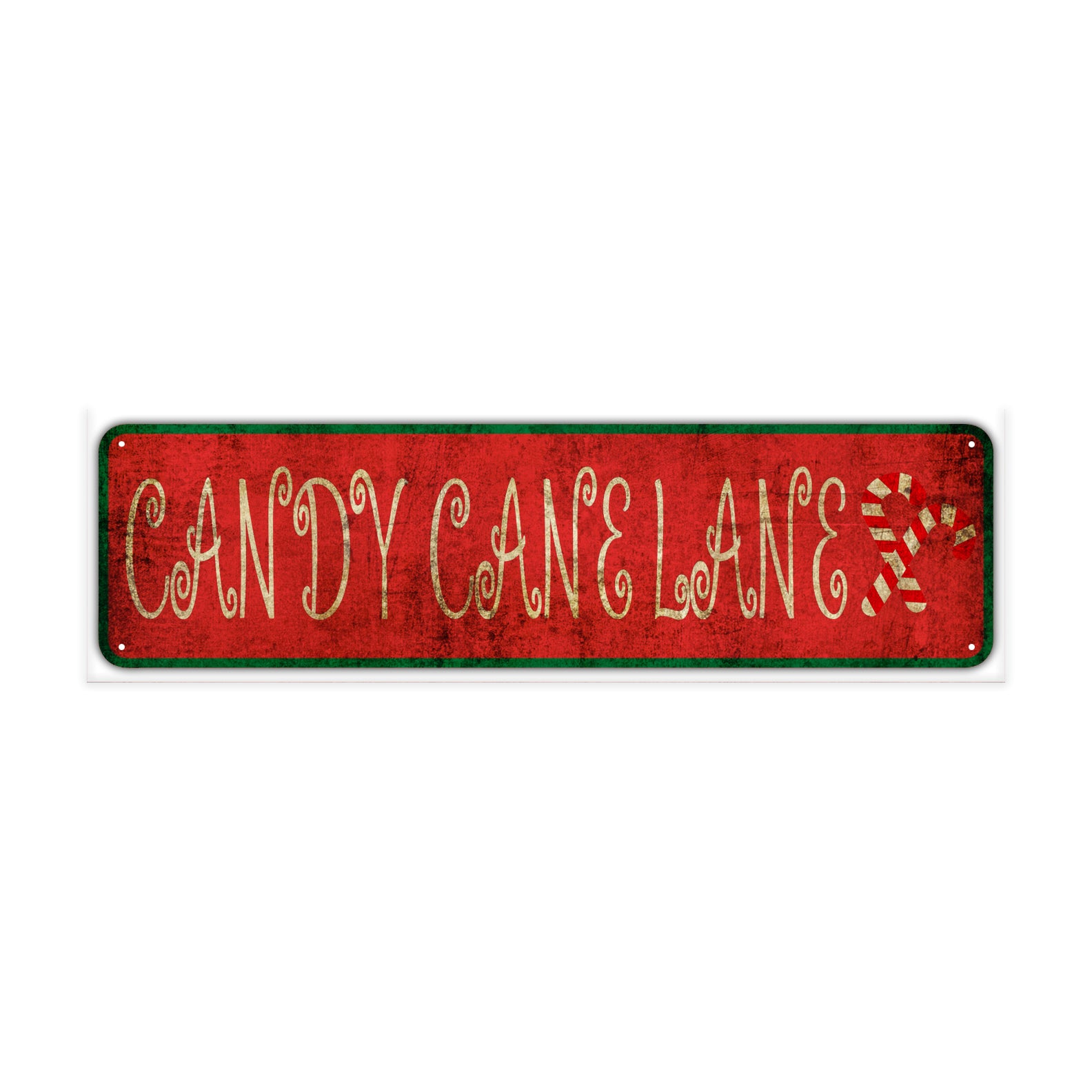Candy Cane Lane Vintage Retro Street Novelty Sign Rustic Metal Aluminum Decor Wall Man Shop Cave Bar Gift