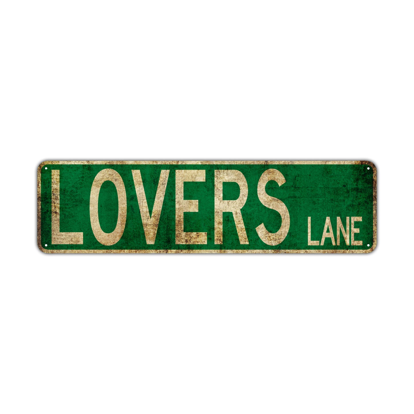 Lovers Lane Vintage Retro Street Novelty Sign Rustic Metal Aluminum Decor Wall Man Shop Cave Bar Gift