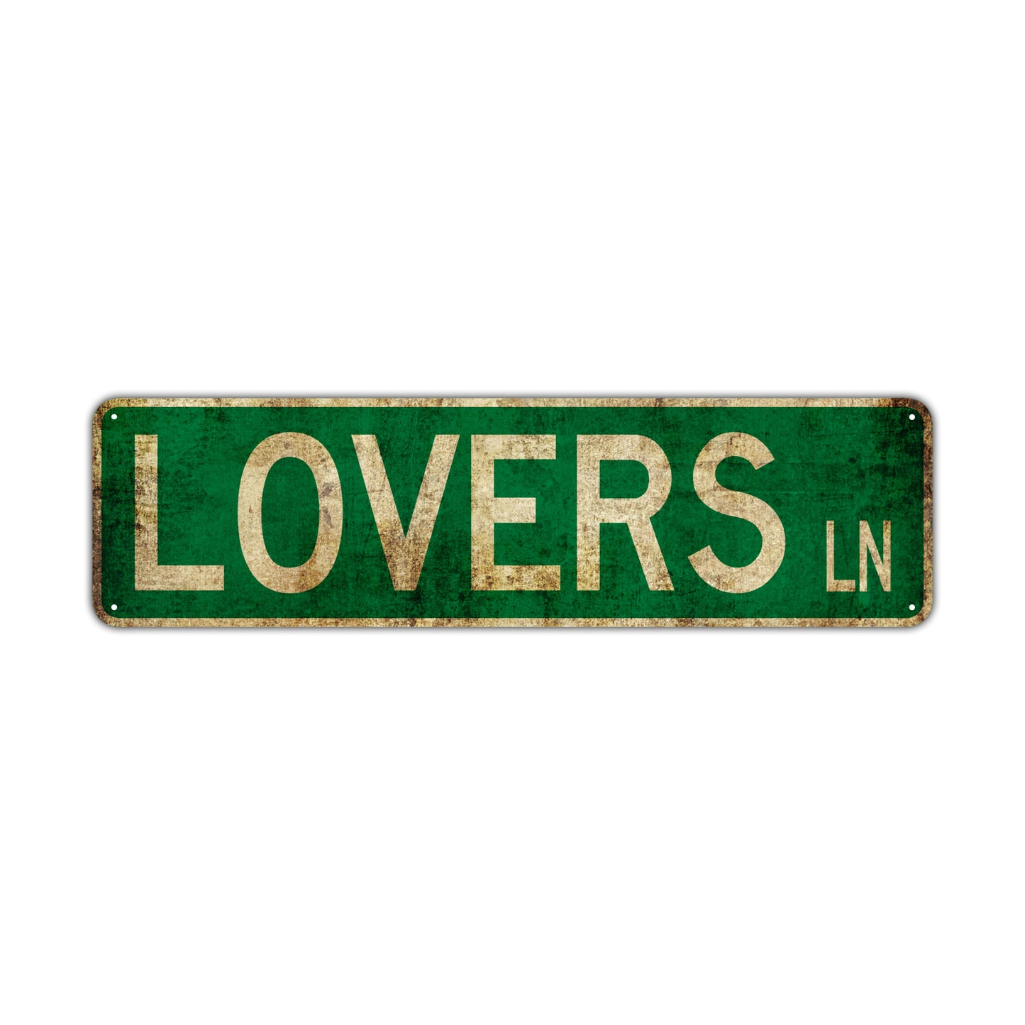 Lovers Ln Vintage Retro Street Novelty Sign Rustic Metal Aluminum Decor Wall Man Shop Cave Bar Gift