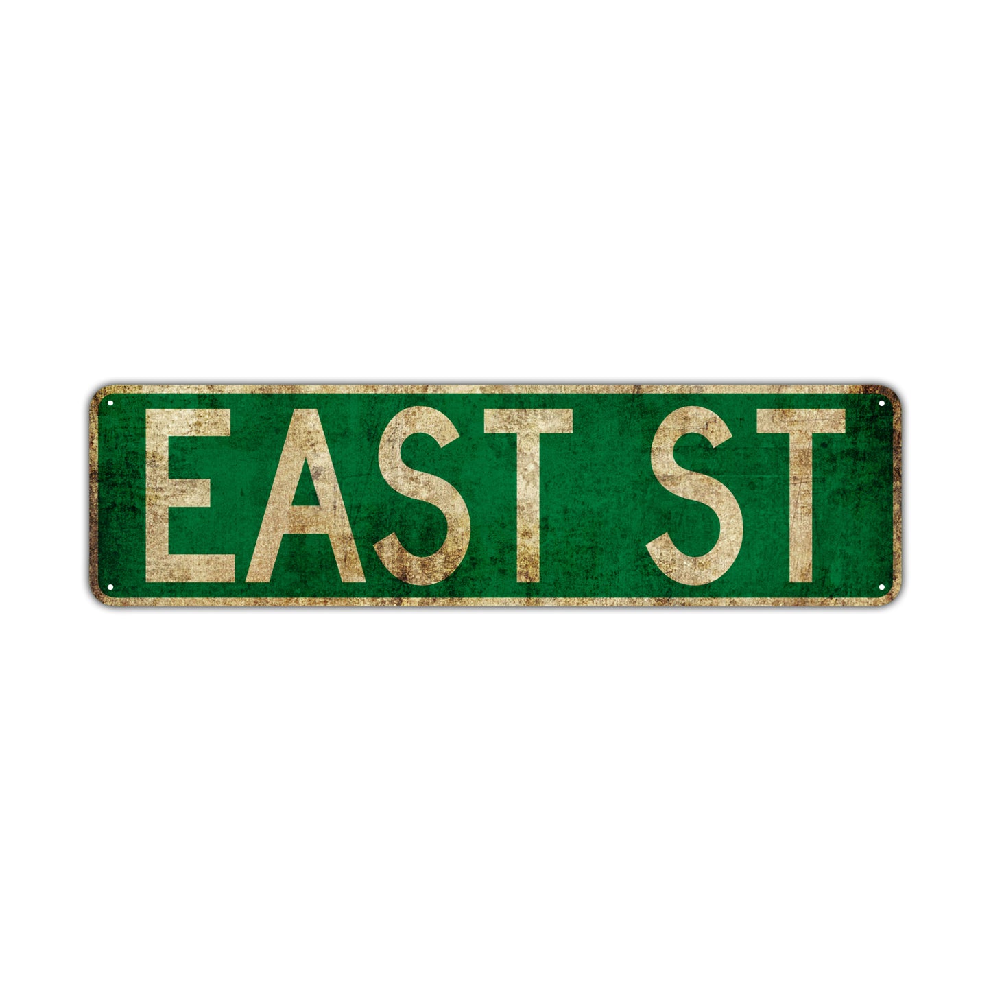 East St Vintage Retro Street Novelty Sign Rustic Metal Aluminum Decor Wall Man Shop Cave Bar Gift