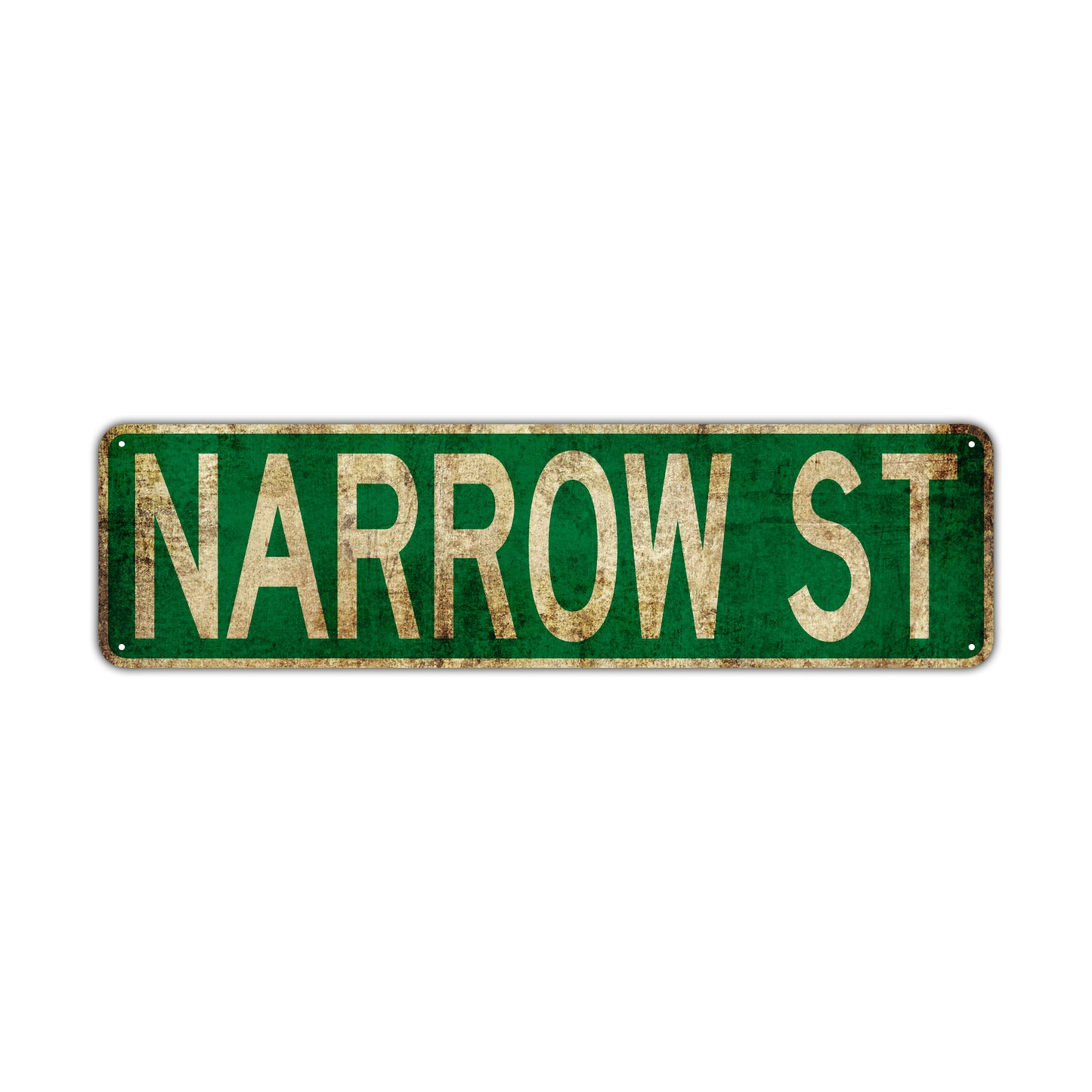 Narrow St Vintage Retro Street Novelty Sign Rustic Metal Aluminum Decor Wall Man Shop Cave Bar Gift