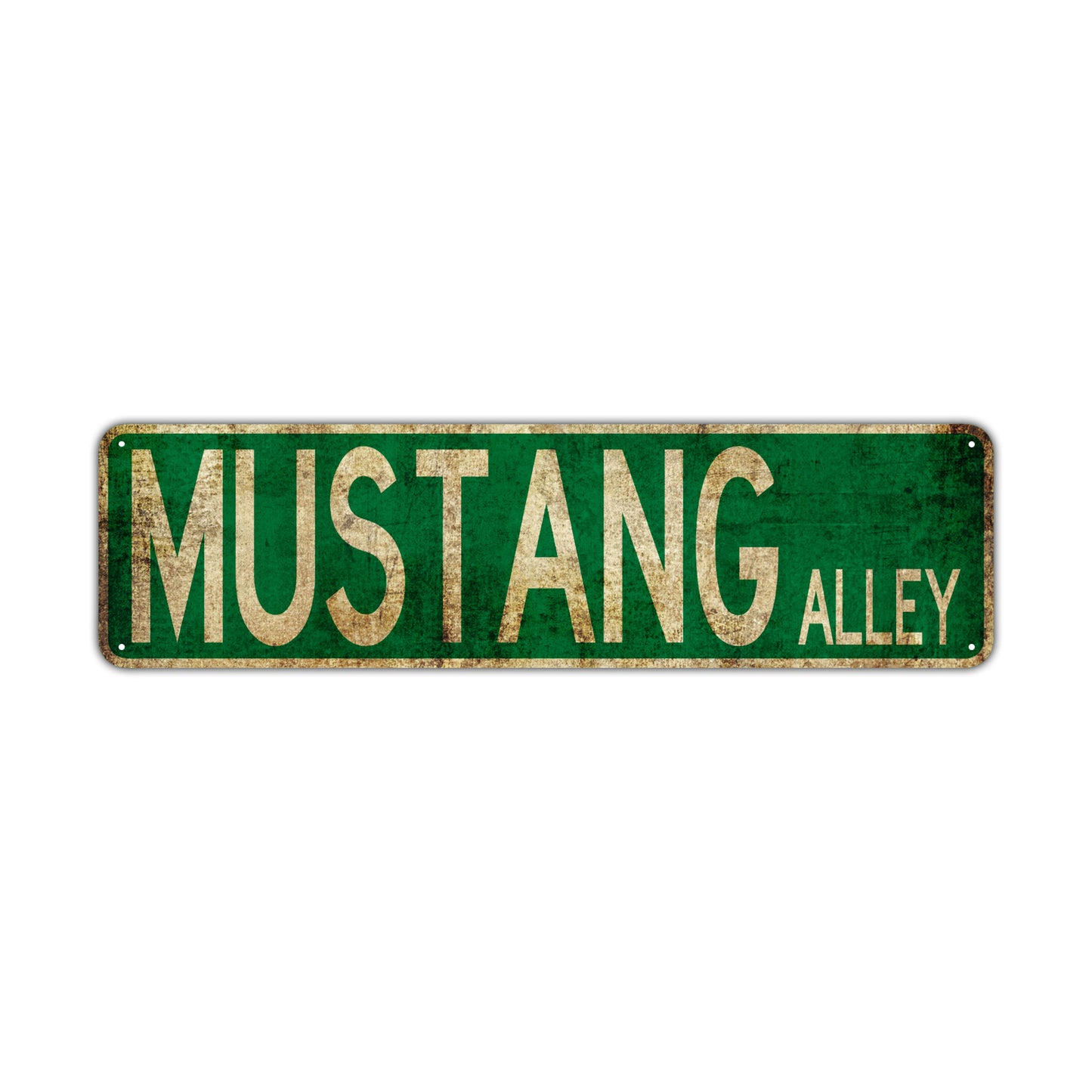 Mustang Alley Vintage Retro Street Novelty Sign Rustic Metal Aluminum Decor Wall Man Shop Cave Bar Gift