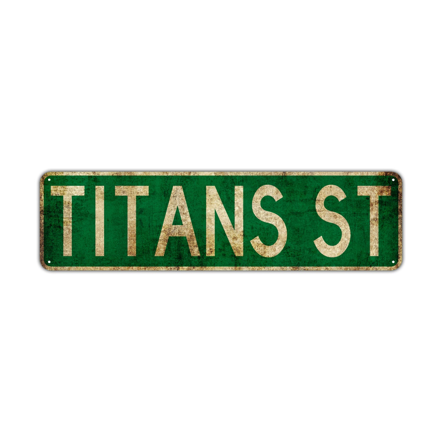 Titans St Vintage Retro Street Novelty Sign Rustic Metal Aluminum Decor Wall Man Shop Cave Bar Gift
