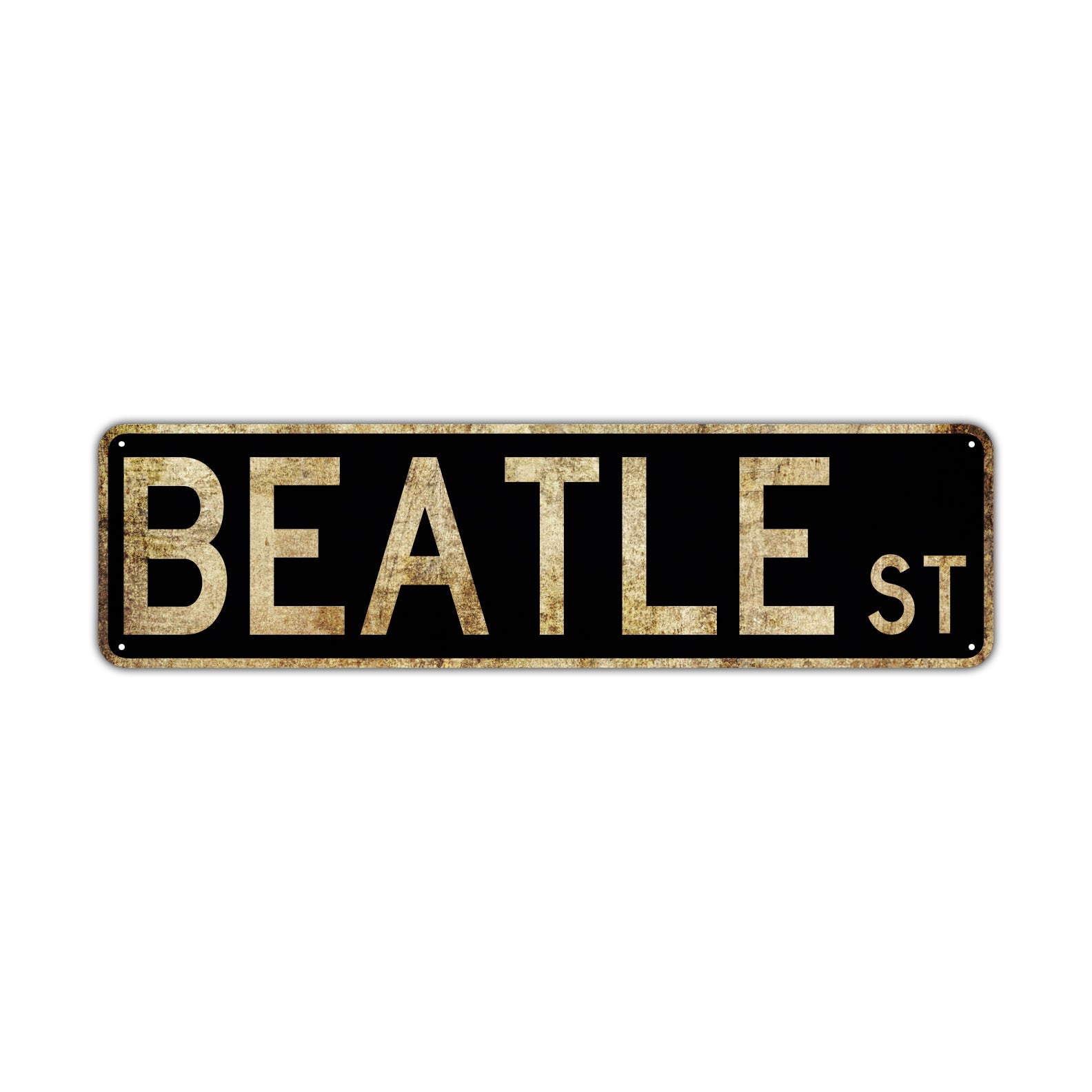 Beatle St Vintage Retro Street Novelty Sign Rustic Metal Aluminum Decor Wall Man Shop Cave Bar Gift