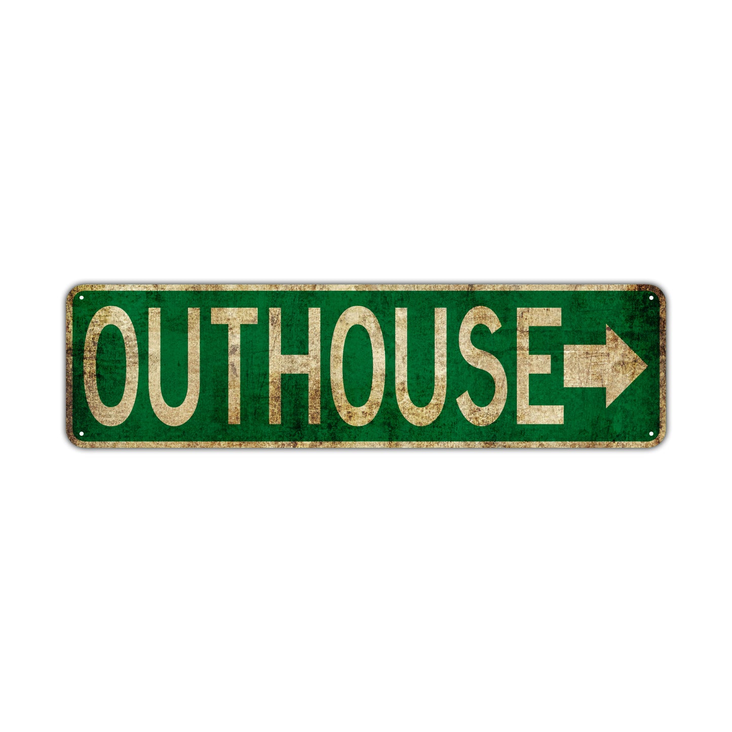 Outhouse Vintage Retro Street Novelty Sign Rustic Metal Aluminum Decor Wall Man Shop Cave Bar Gift