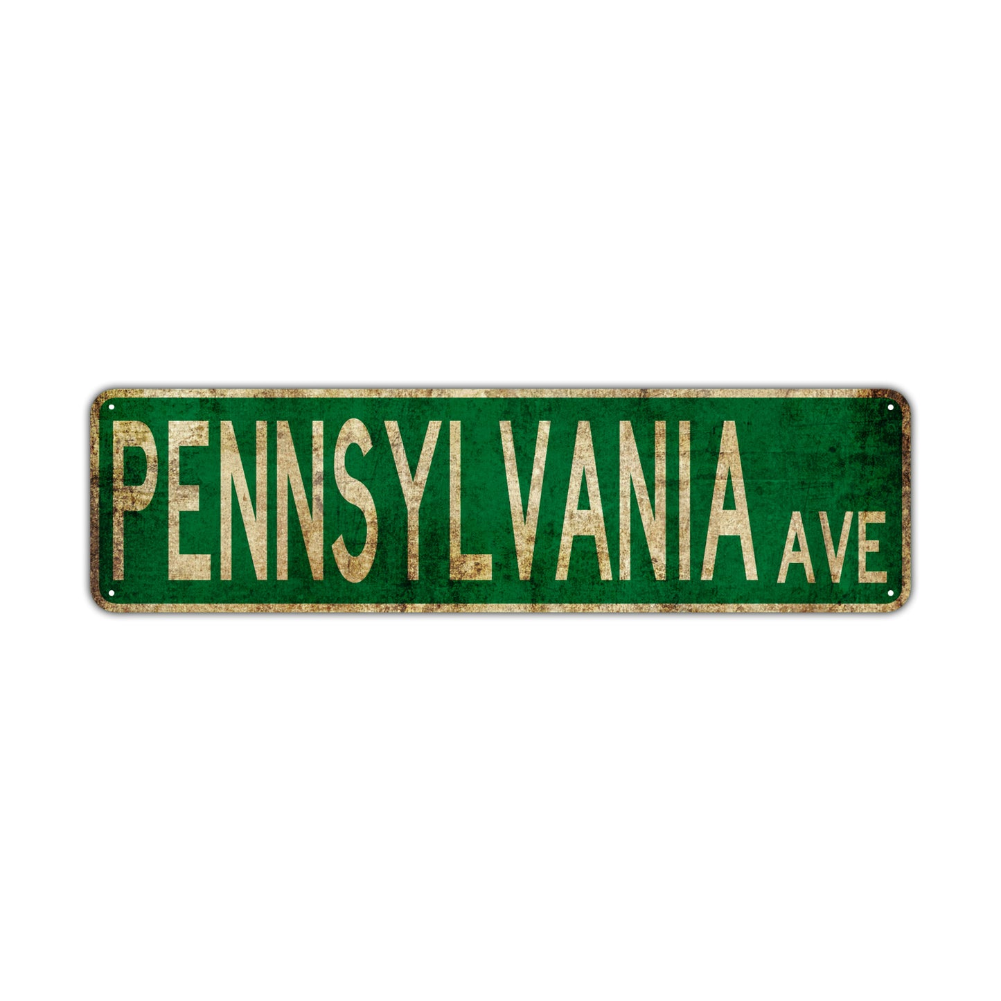 Pennsylvania Ave Vintage Retro Street Novelty Sign Rustic Metal Aluminum Decor Wall Man Shop Cave Bar Gift