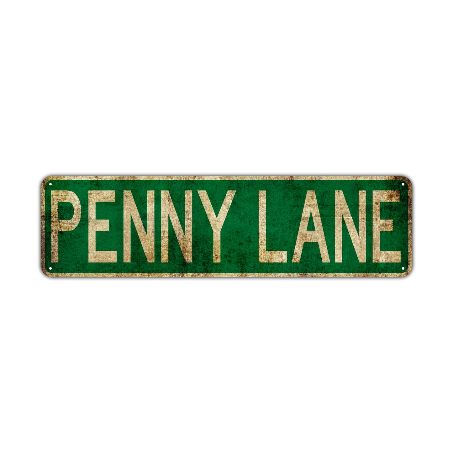 Penny Lane Vintage Retro Street Novelty Sign Rustic Metal Aluminum Decor Wall Man Shop Cave Bar Gift