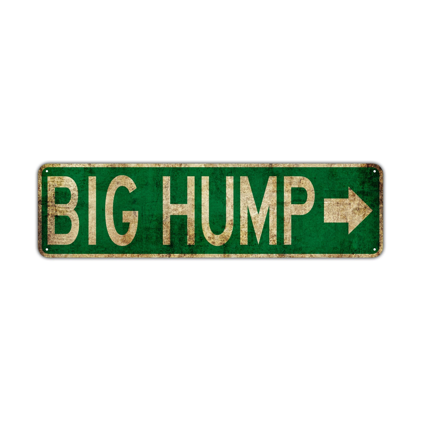 Big Hump Vintage Retro Street Novelty Sign Rustic Metal Aluminum Decor Wall Man Shop Cave Bar Gift