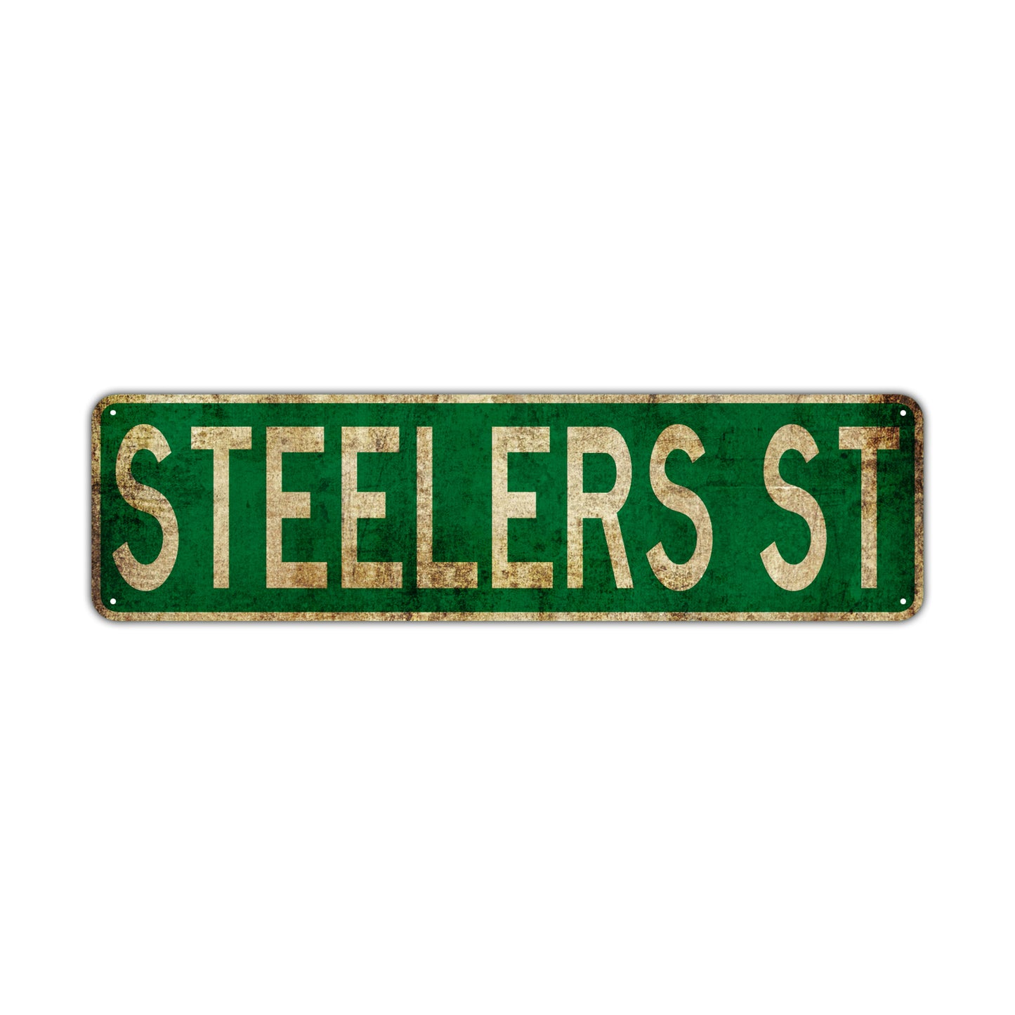 Steelers St Vintage Retro Street Novelty Sign Rustic Metal Aluminum Decor Wall Man Shop Cave Bar Gift