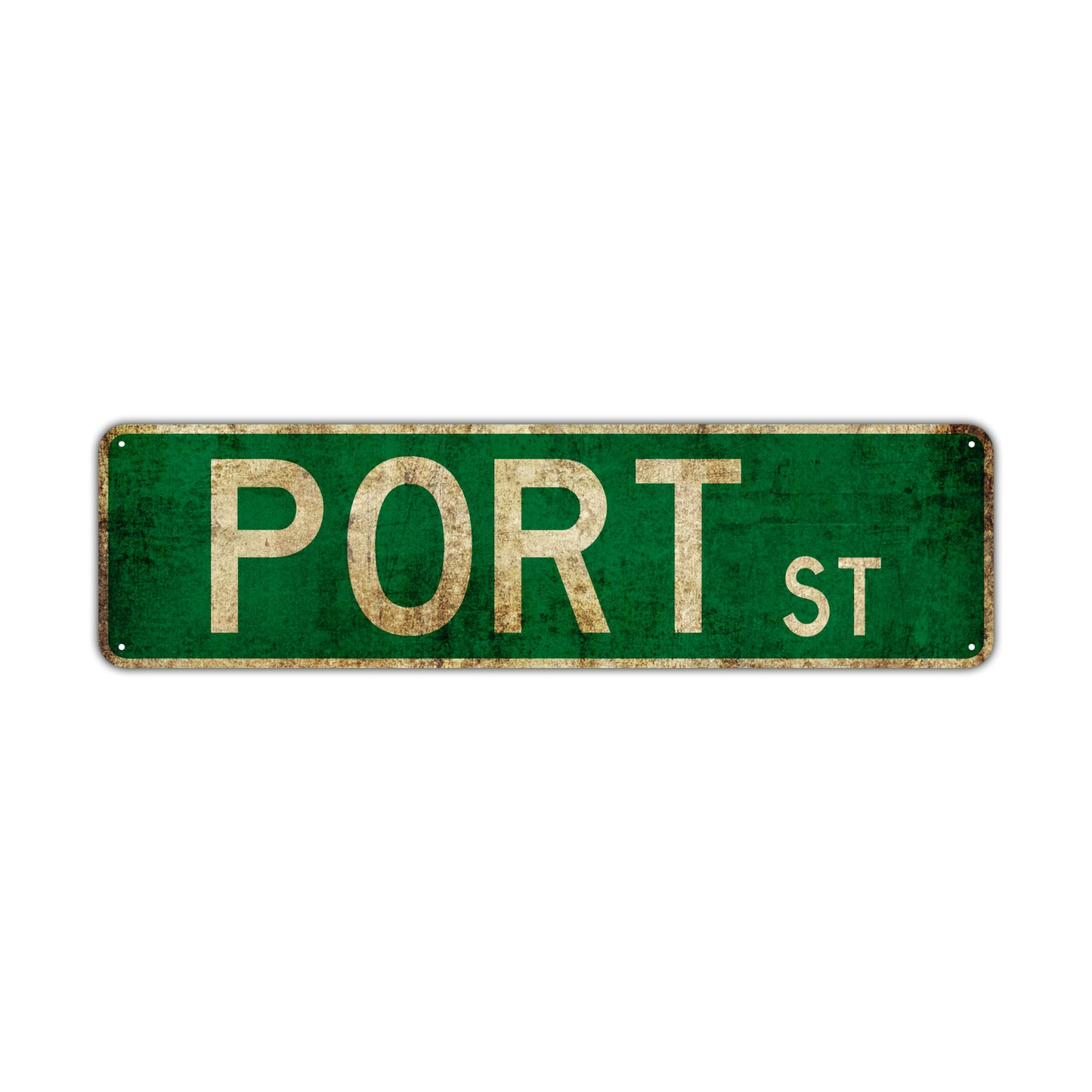 Port St Vintage Retro Street Novelty Sign Rustic Metal Aluminum Decor Wall Man Shop Cave Bar Gift