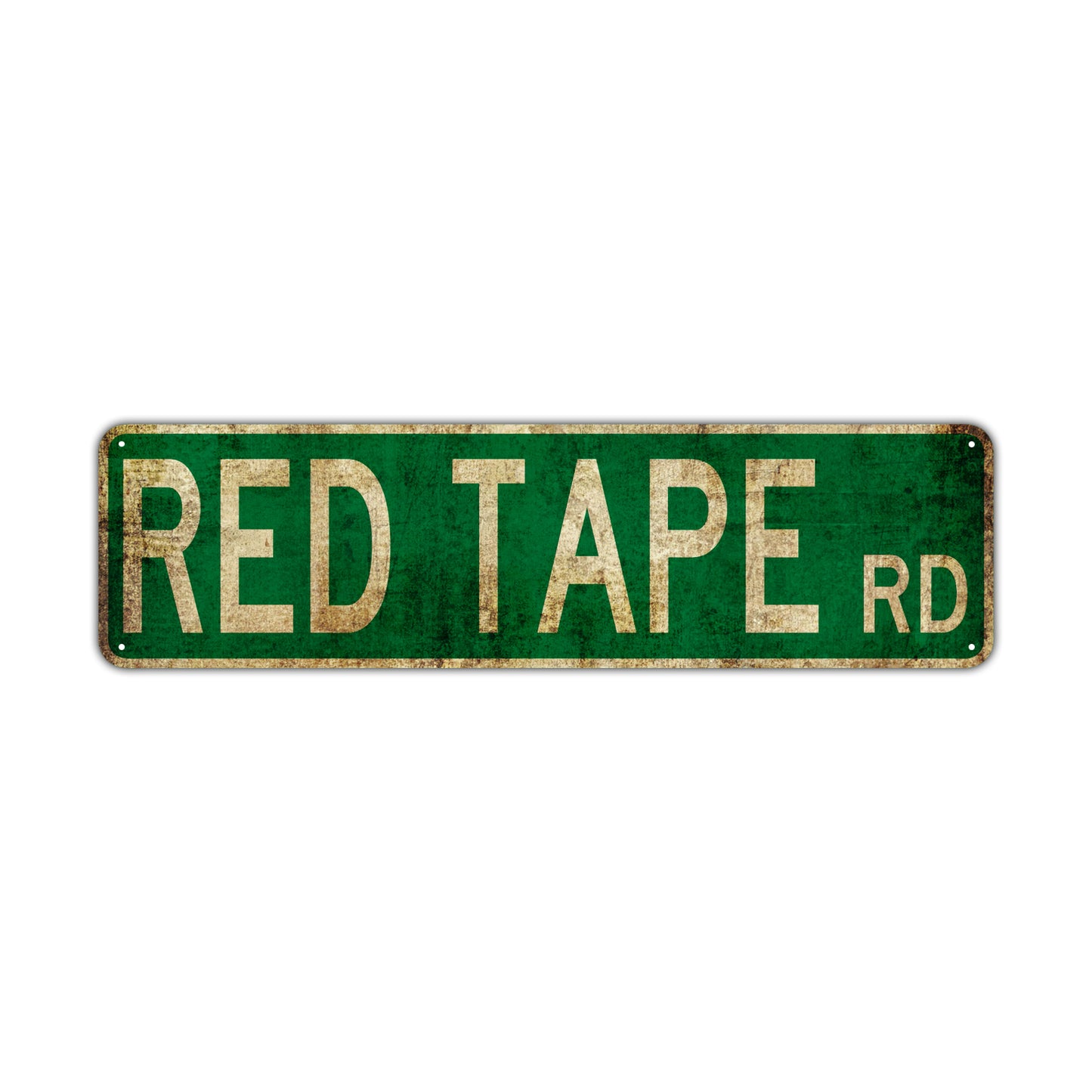 Red Tape Rd Vintage Retro Street Novelty Sign Rustic Metal Aluminum Decor Wall Man Shop Cave Bar Gift
