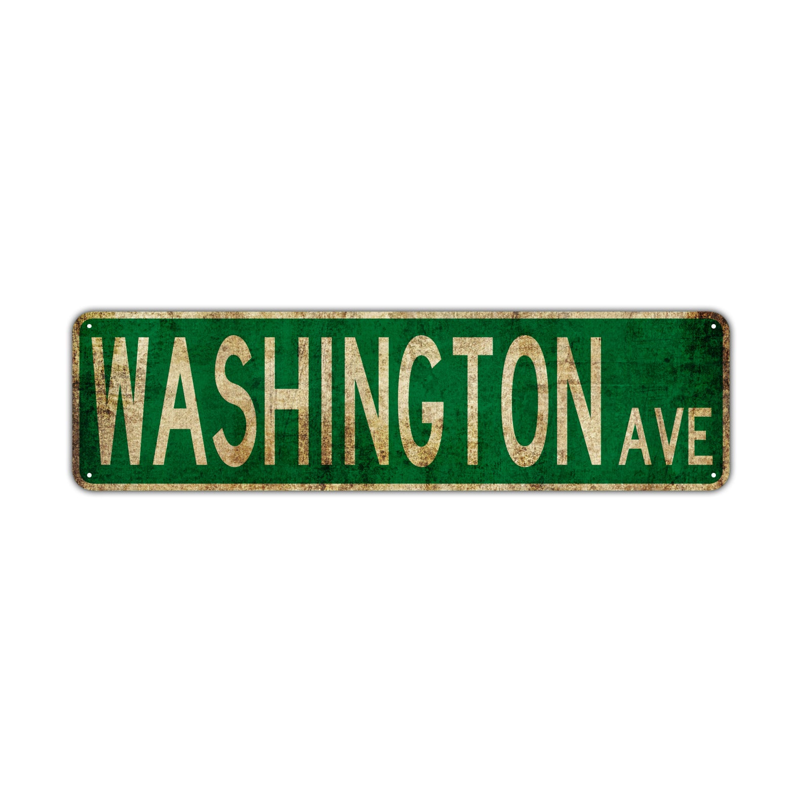 Washington Ave Vintage Retro Street Novelty Sign Rustic Metal Aluminum Decor Wall Man Shop Cave Bar Gift