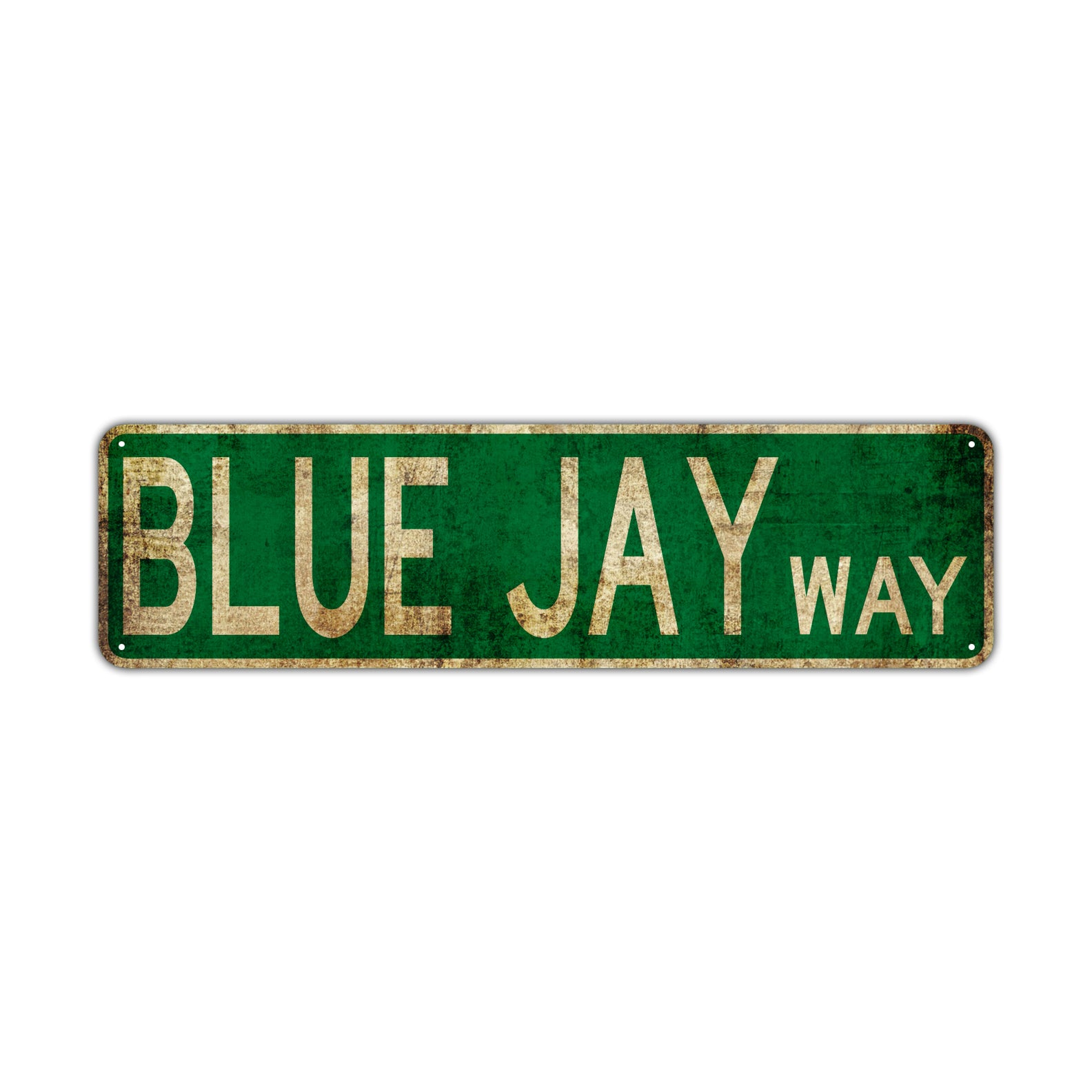 Blue Jay Way Vintage Retro Street Novelty Sign Rustic Metal Aluminum Decor Wall Man Shop Cave Bar Gift