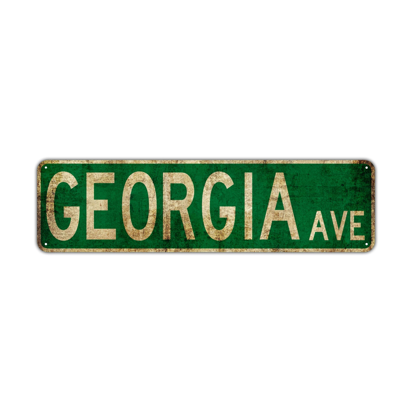 Georgia Ave Vintage Retro Street Novelty Sign Rustic Metal Aluminum Decor Wall Man Shop Cave Bar Gift