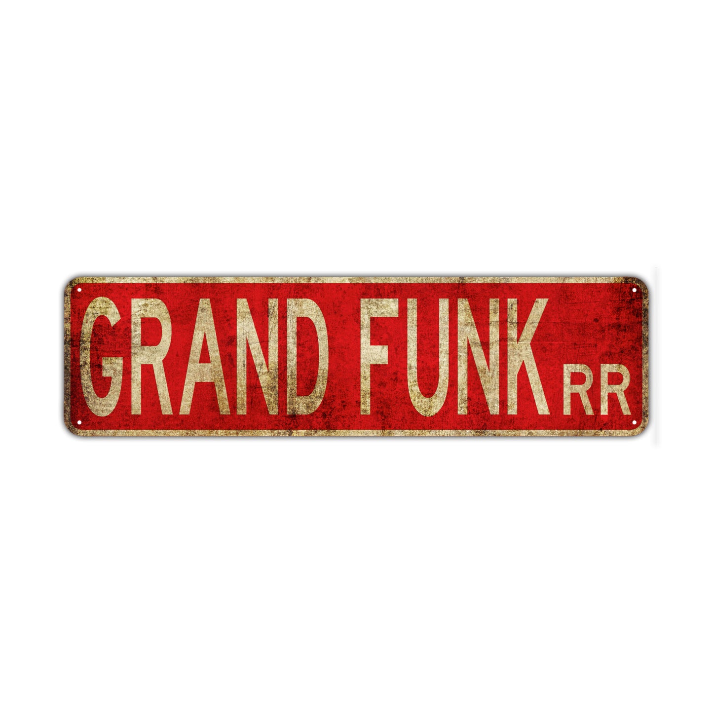 Grand Funk Rr Vintage Retro Street Novelty Sign Rustic Metal Aluminum Decor Wall Man Shop Cave Bar Gift