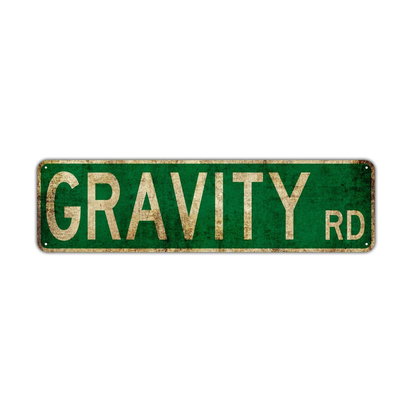 Gravity Rd Vintage Retro Street Novelty Sign Rustic Metal Aluminum Decor Wall Man Shop Cave Bar Gift