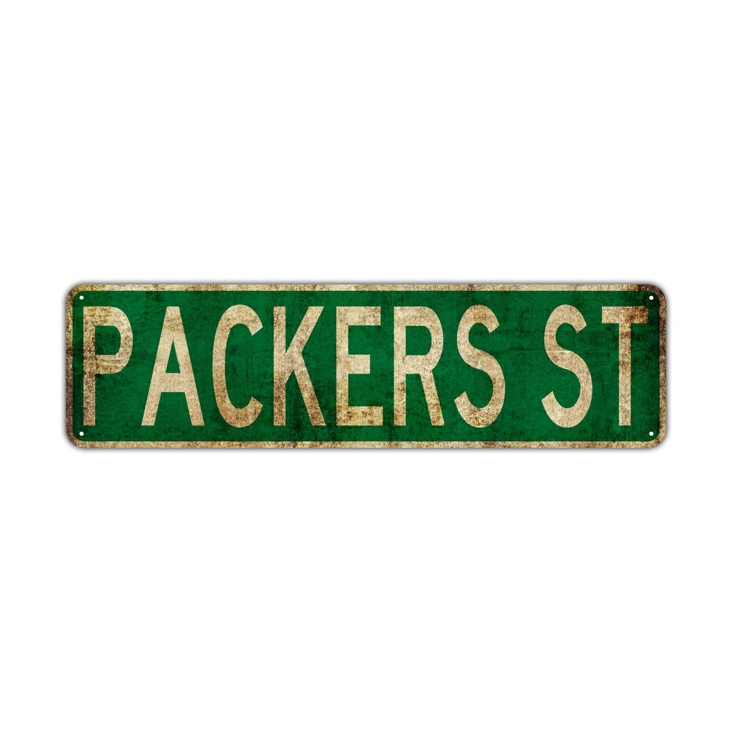Packers St Vintage Retro Street Novelty Sign Rustic Metal Aluminum Decor Wall Man Shop Cave Bar Gift