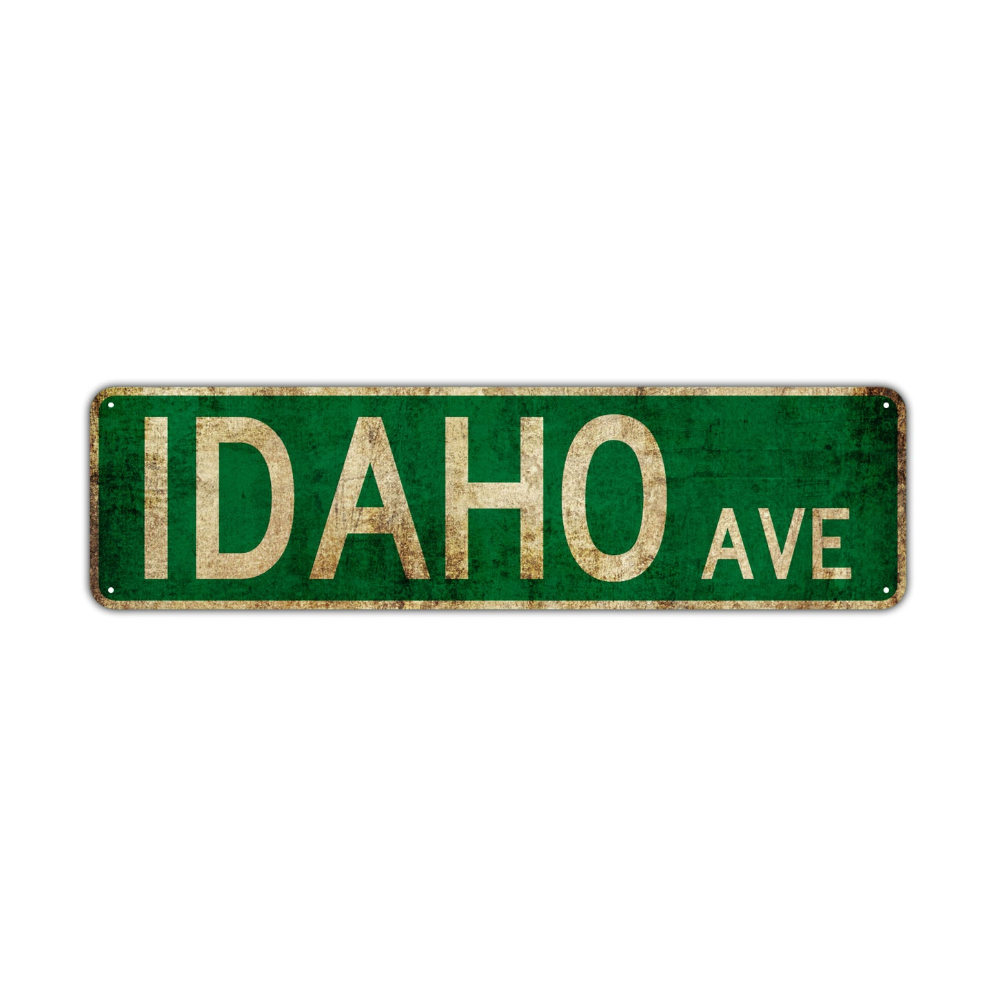 Idaho Ave Vintage Retro Street Novelty Sign Rustic Metal Aluminum Decor Wall Man Shop Cave Bar Gift
