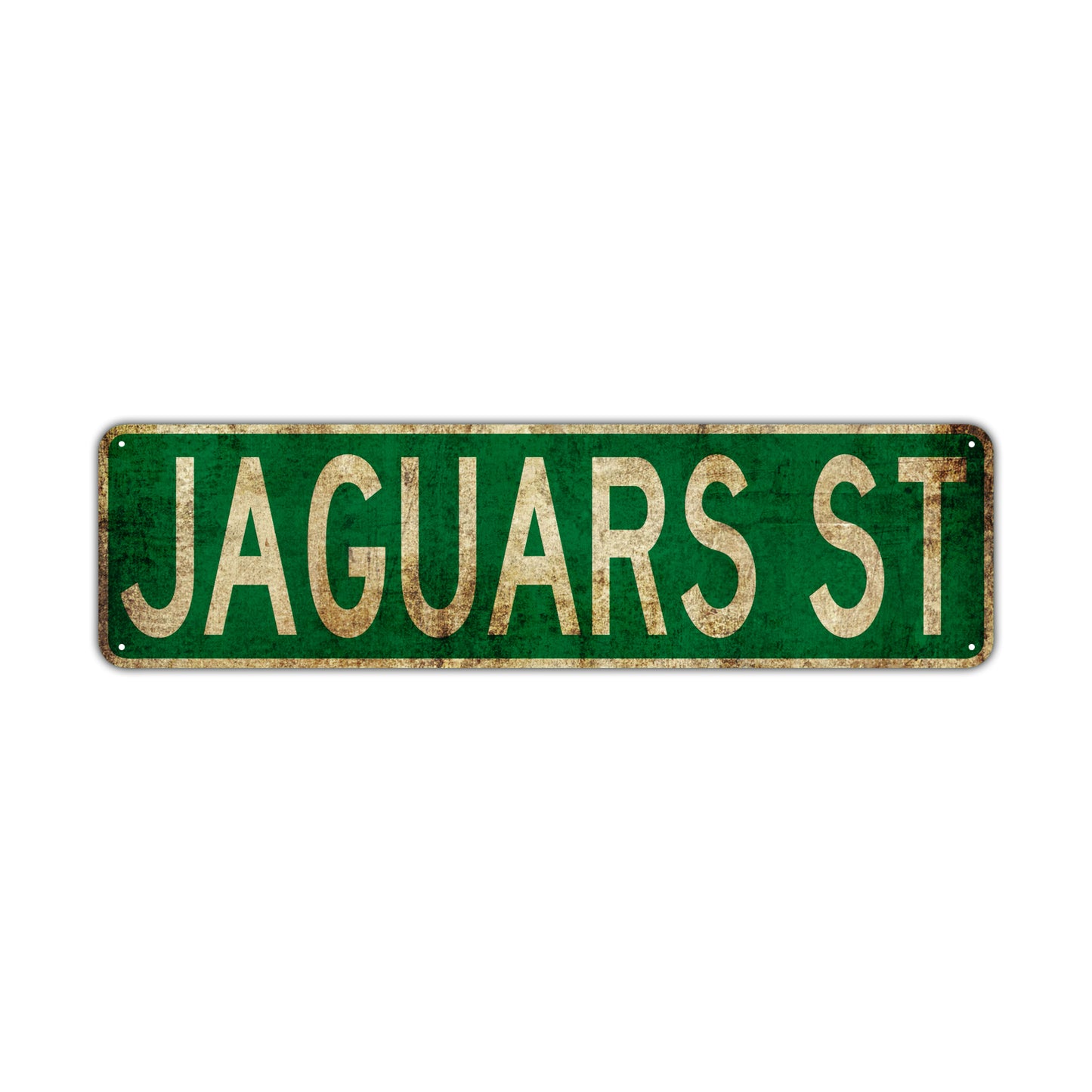 Jaguars St Vintage Retro Street Novelty Sign Rustic Metal Aluminum Decor Wall Man Shop Cave Bar Gift