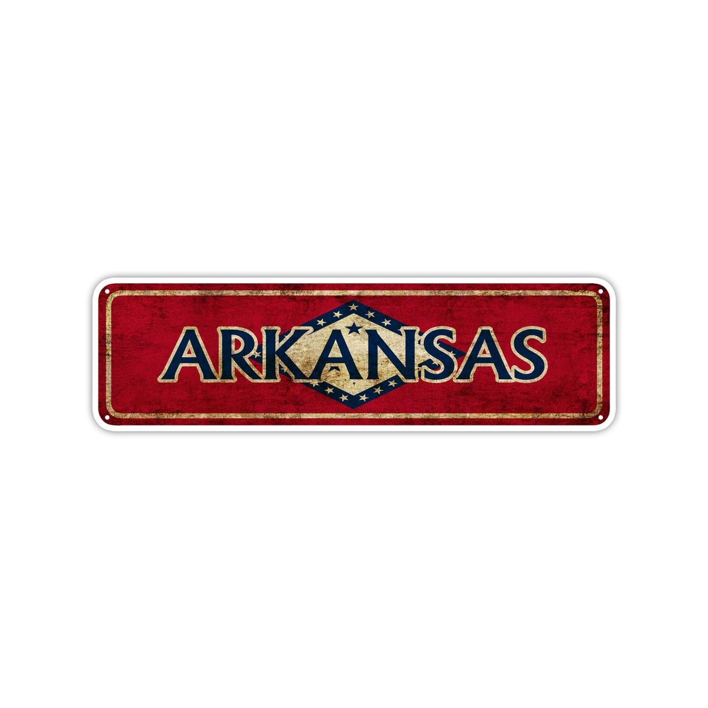 Arkansas State Country United States Vintage Retro Street Novelty Sign Rustic Metal Aluminum Decor Wall Man Shop Cave Bar Gift