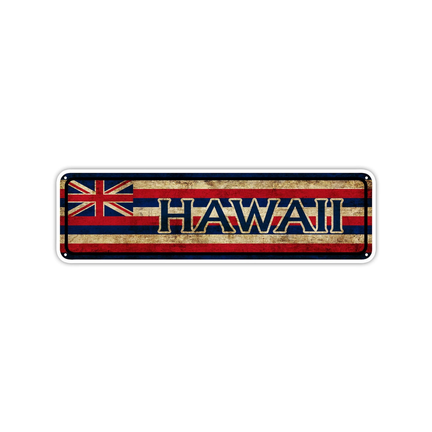 Hawaii State Country United States Vintage Retro Street Novelty Sign Rustic Metal Aluminum Decor Wall Man Shop Cave Bar Gift