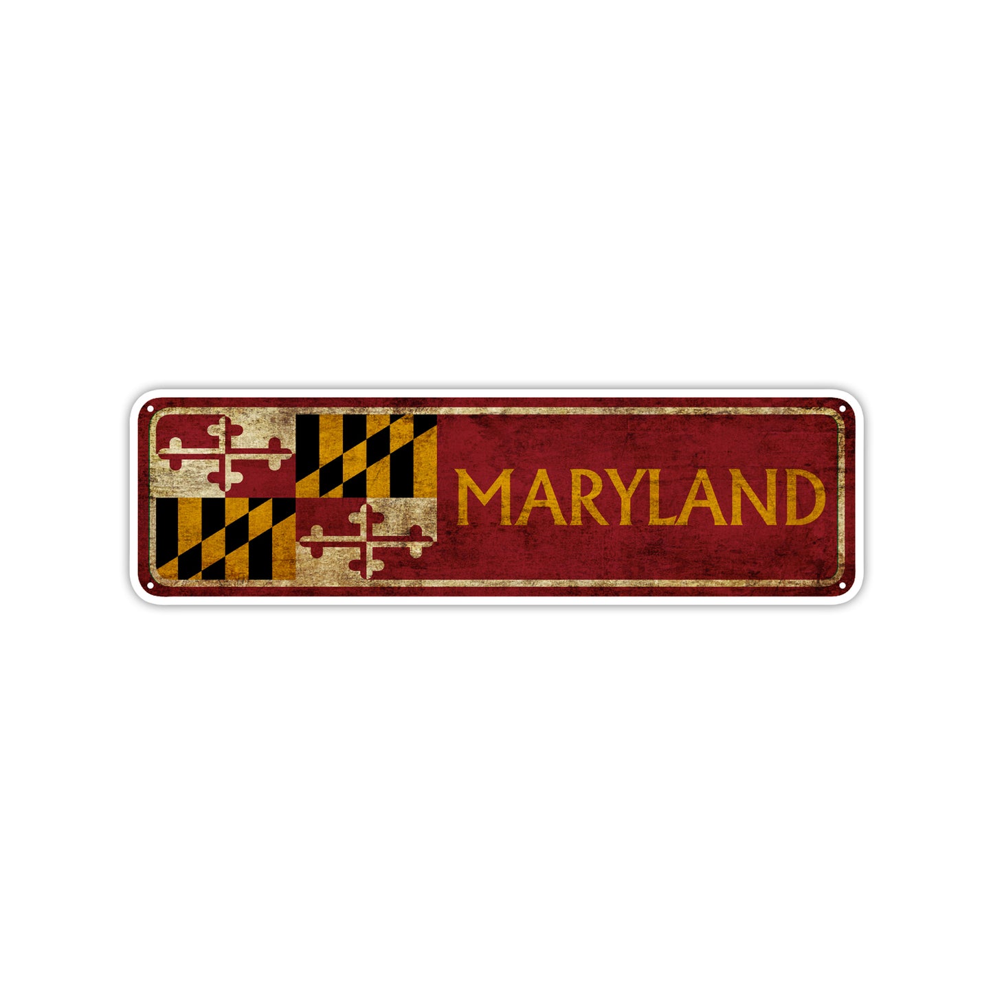 Maryland State Country United States Vintage Retro Street Novelty Sign Rustic Metal Aluminum Decor Wall Man Shop Cave Bar Gift