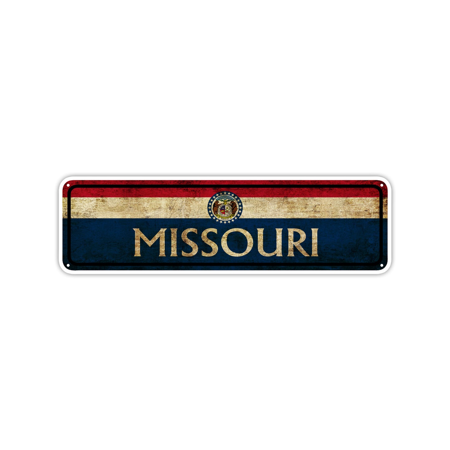 Missouri State Country United States Vintage Retro Street Novelty Sign Rustic Metal Aluminum Decor Wall Man Shop Cave Bar Gift