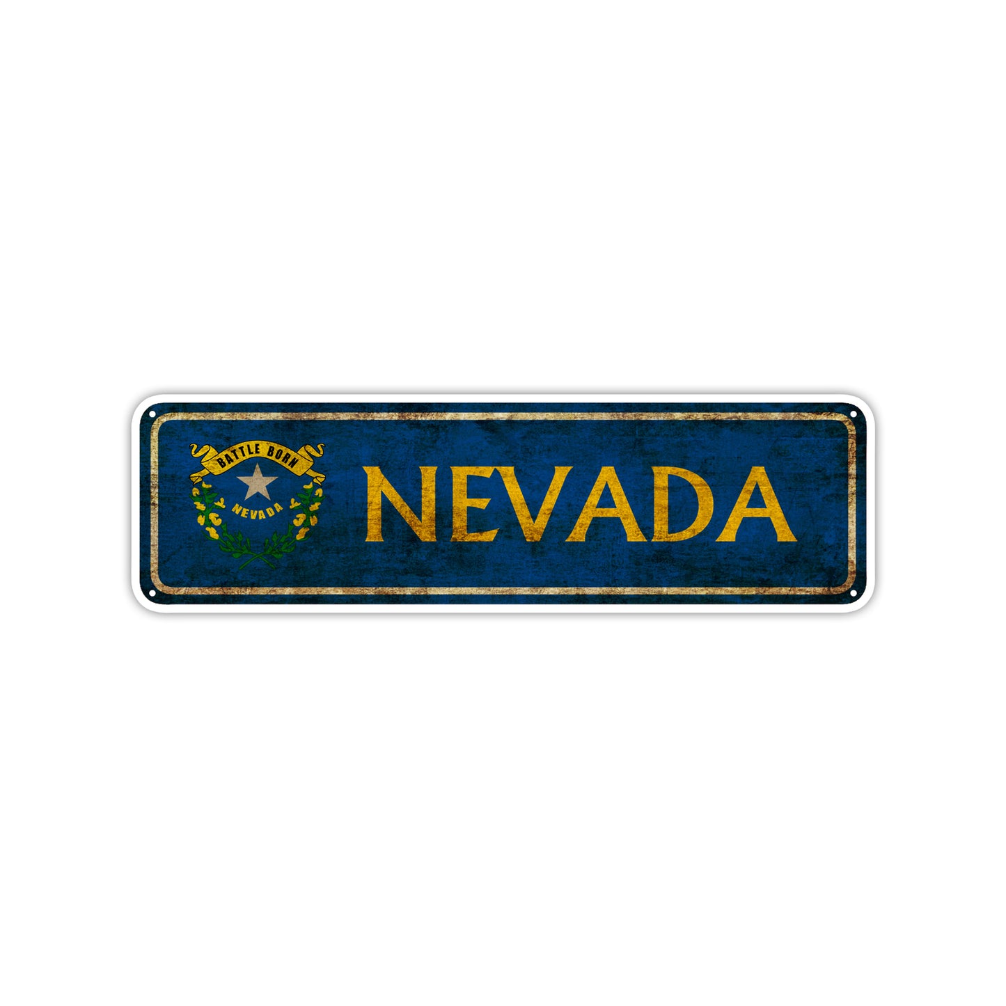 Nevada State Country United States Vintage Retro Street Novelty Sign Rustic Metal Aluminum Decor Wall Man Shop Cave Bar Gift