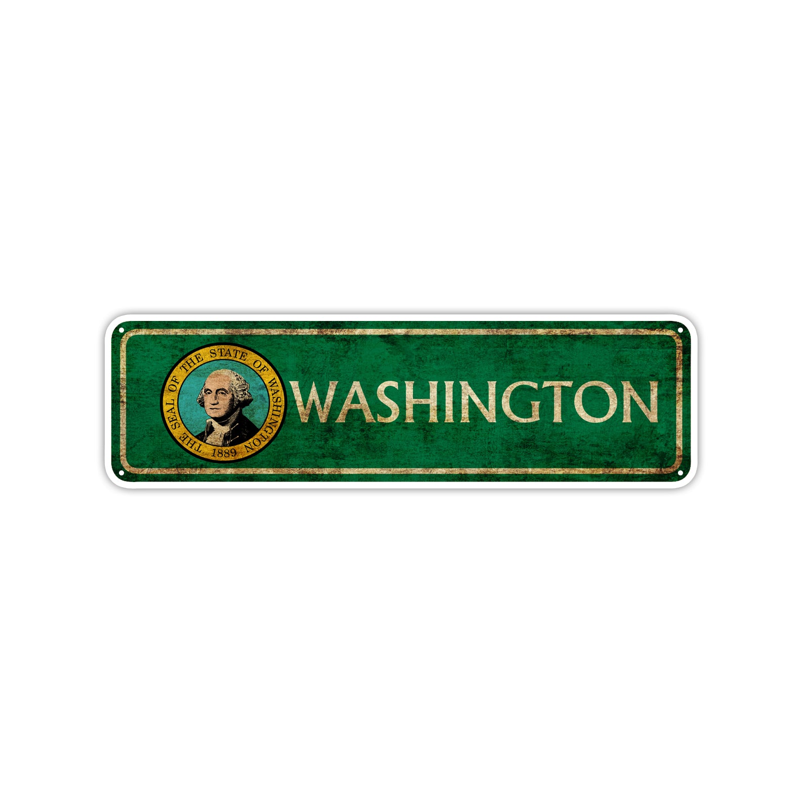 Washington State Country United States Vintage Retro Street Novelty Sign Rustic Metal Aluminum Decor Wall Man Shop Cave Bar Gift