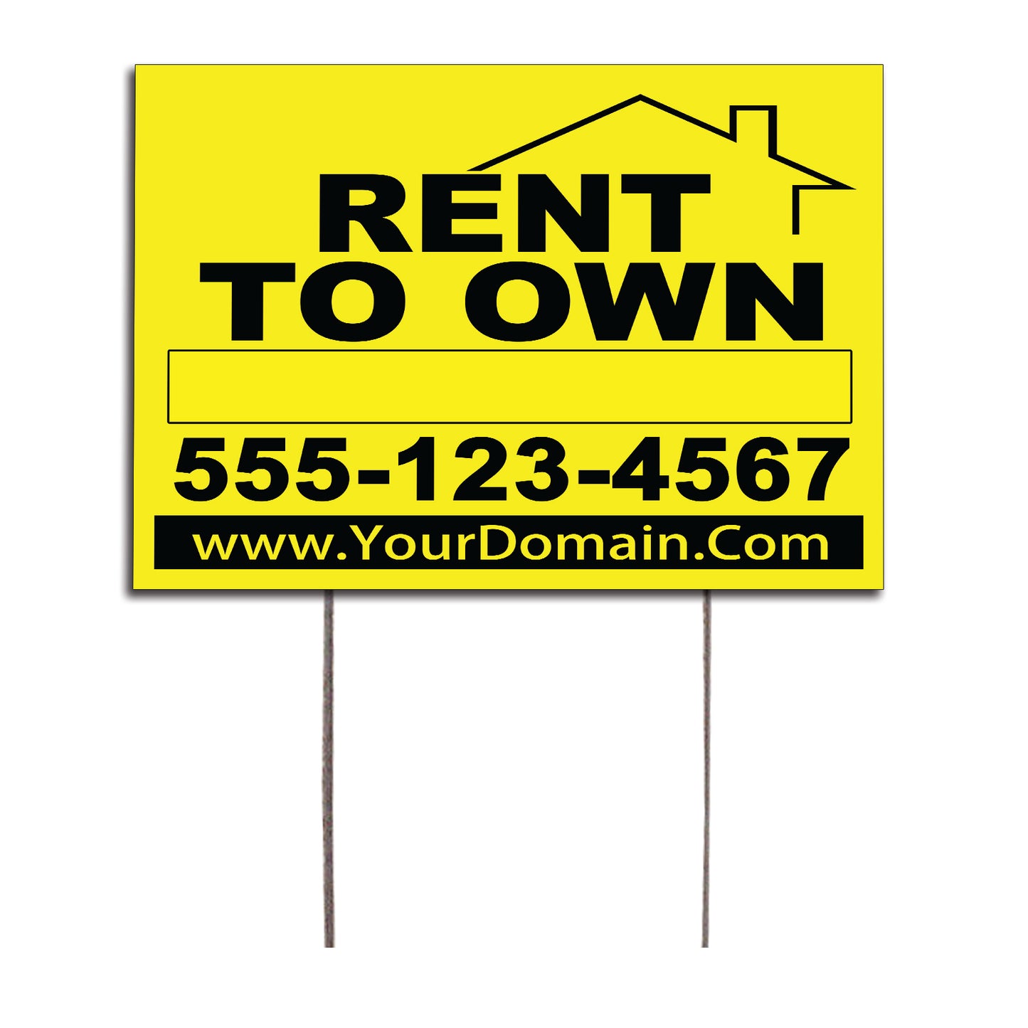 Rent To Own Customized Yard Sign