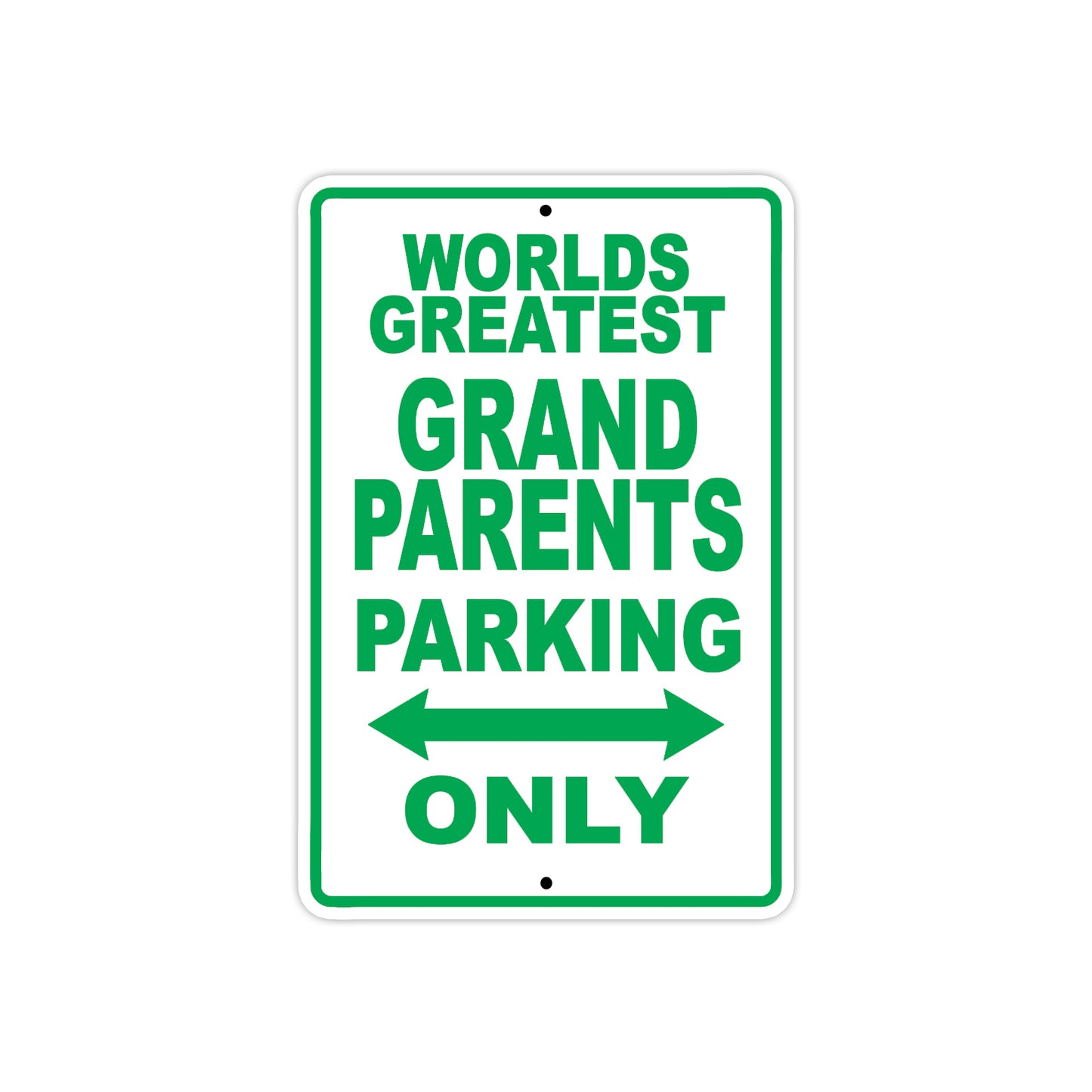 World Greatest Grand Parents Parking Only With Humor Jokes Funny Gags Novelty Warning Aluminum