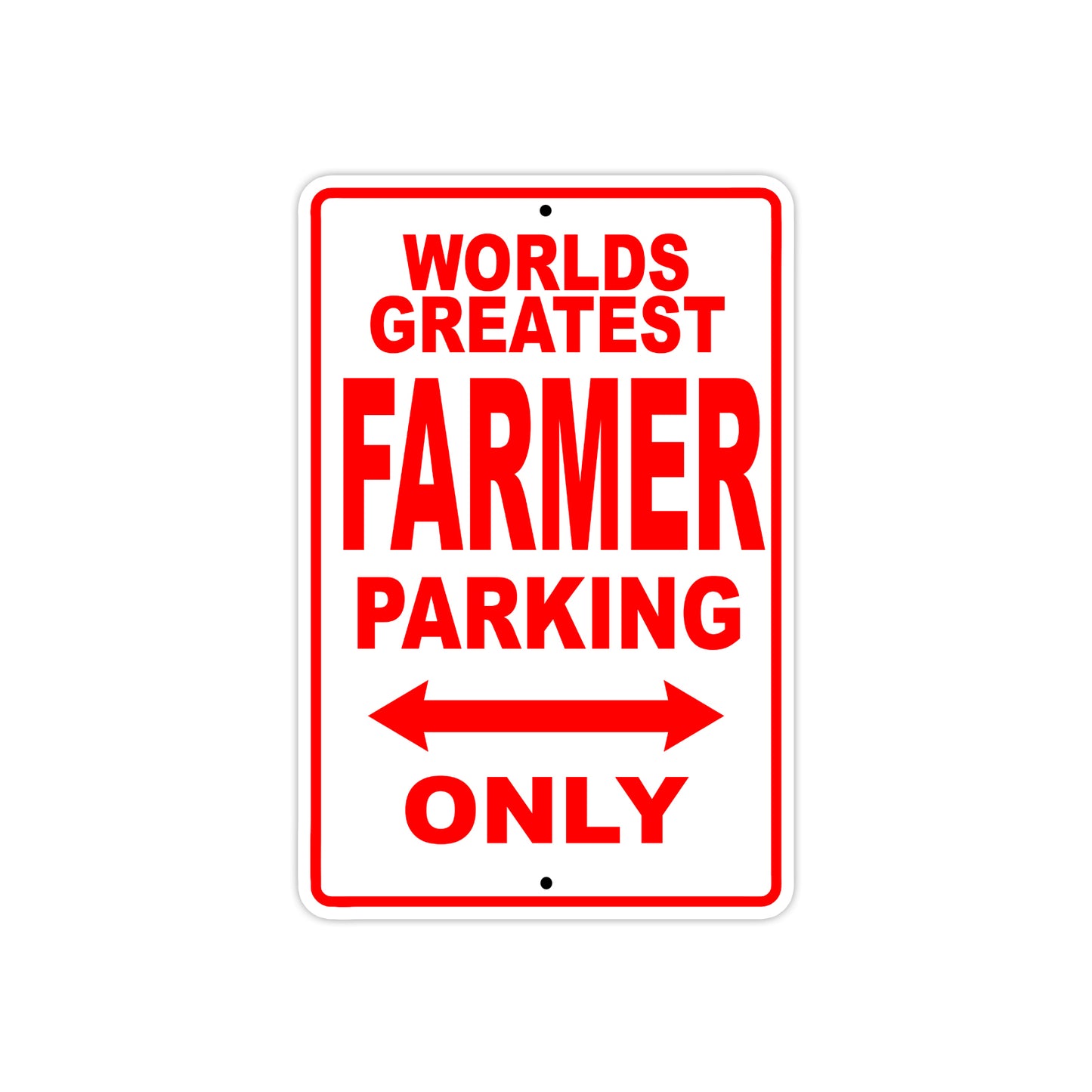 World Greatest Farmer Parking Only With Humor Jokes Funny Gags Novelty Caution Warning Aluminum