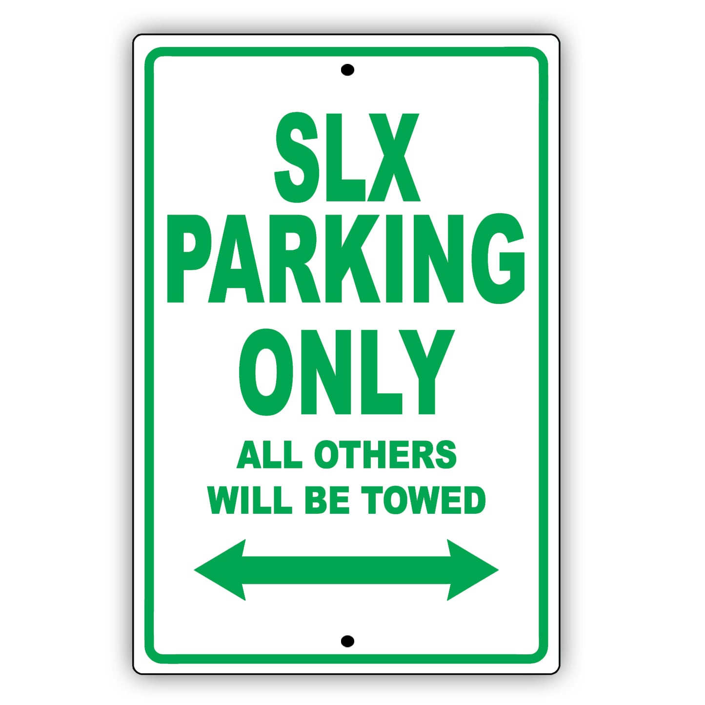 Acura Slx Parking Only All Others Will Be Towed Aluminum Decor Garage Sign