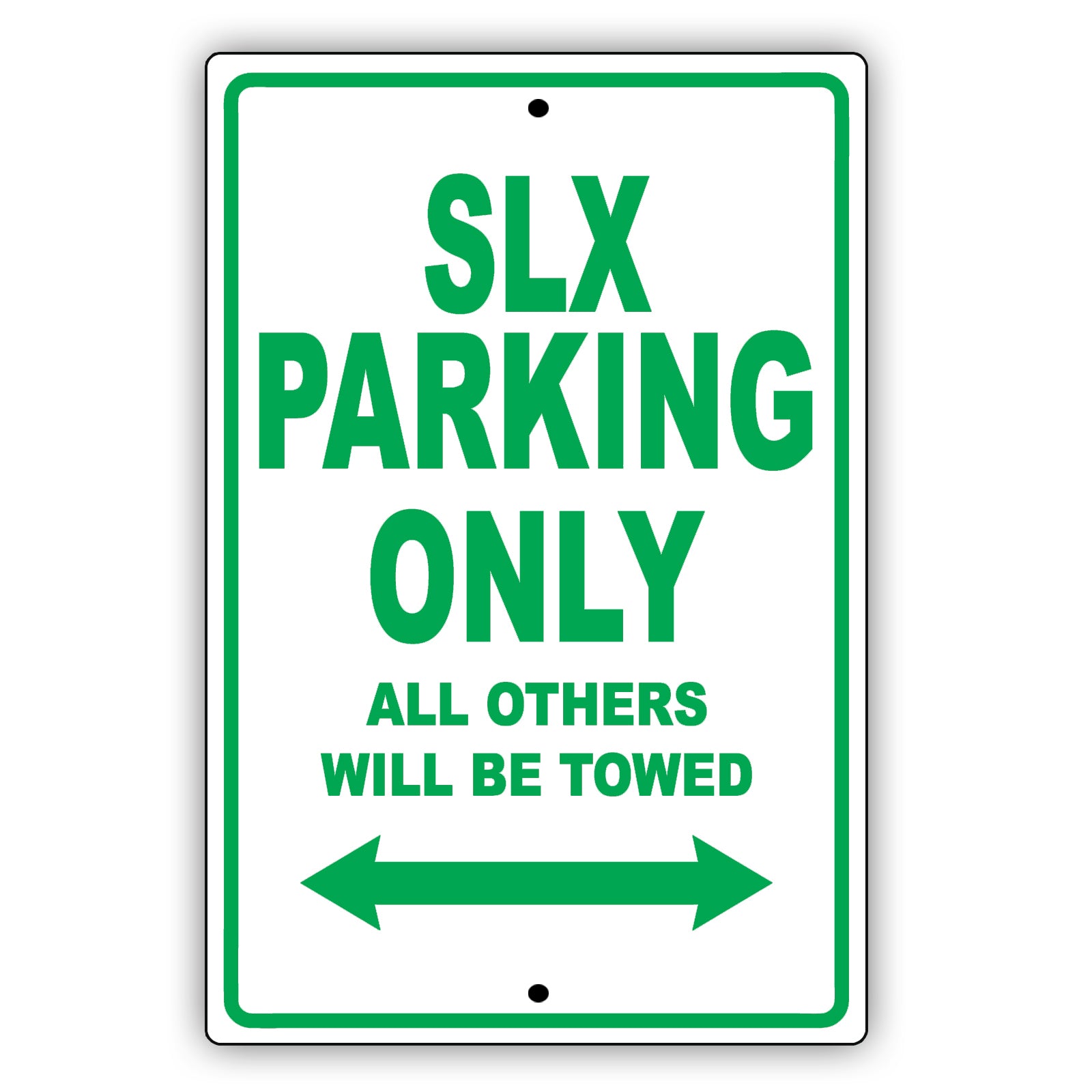 Acura Slx Parking Only All Others Will Be Towed Aluminum Decor Garage Sign