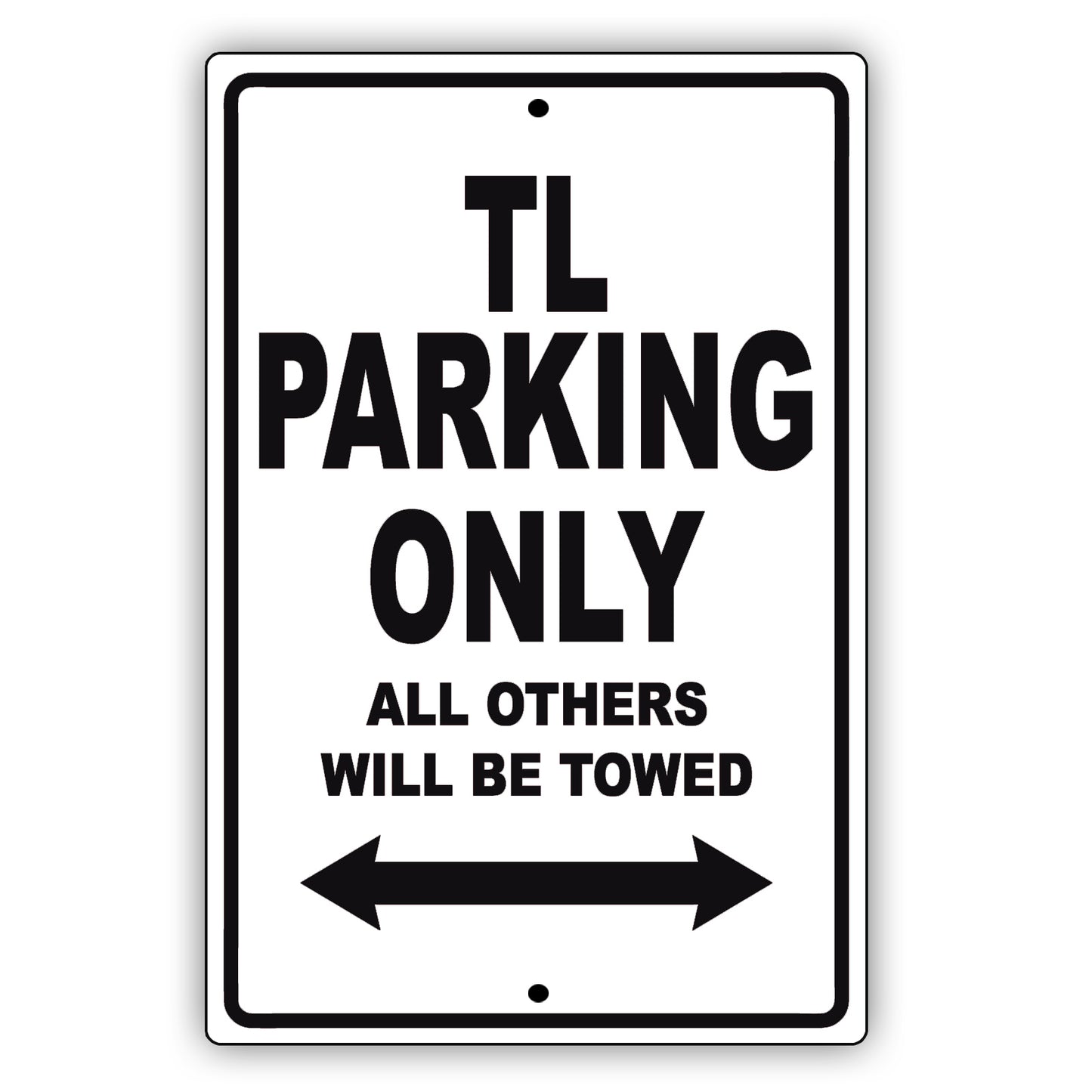 Acura Tl Parking Only All Others Will Be Towed Aluminum Decor Garage Sign