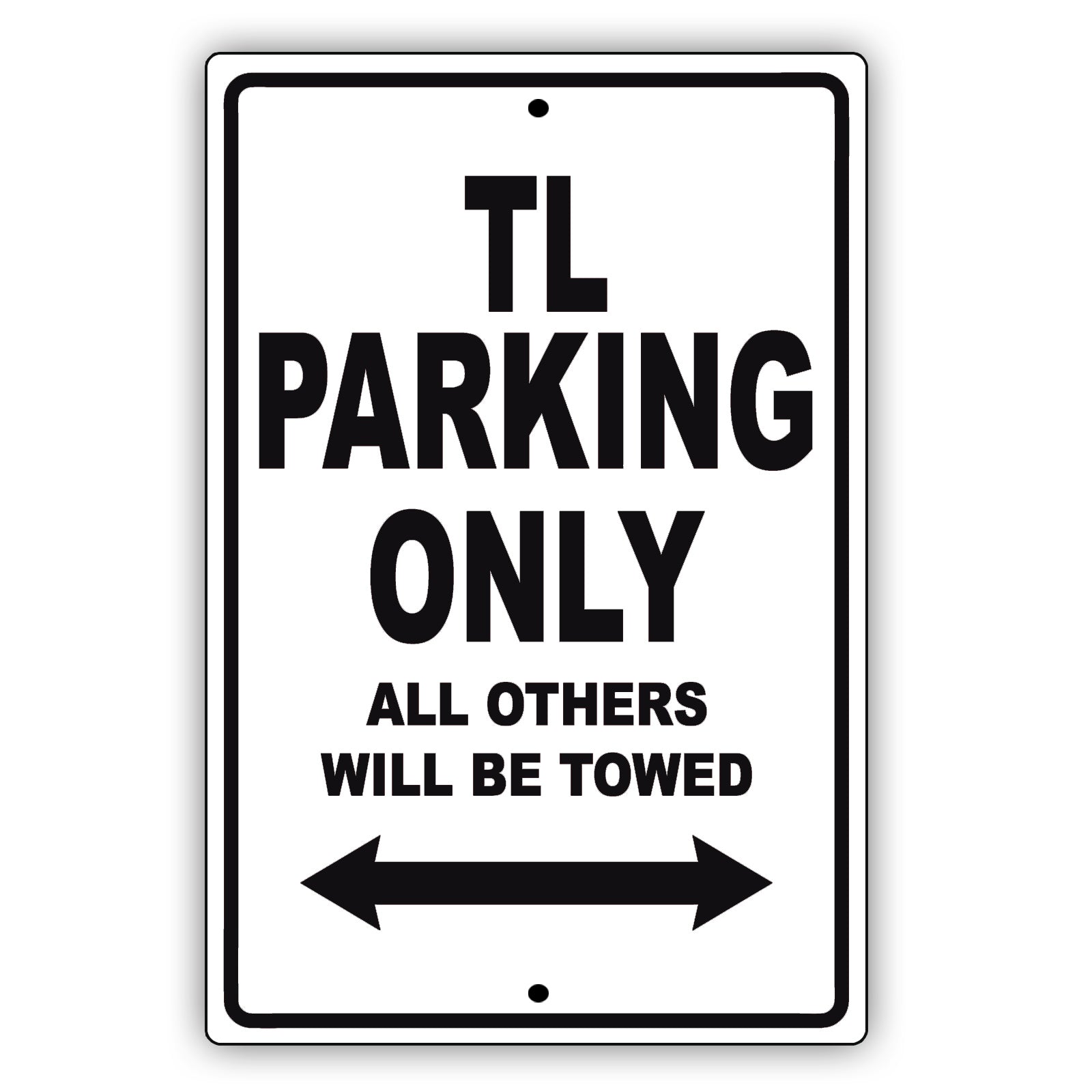 Acura Tl Parking Only All Others Will Be Towed Aluminum Decor Garage Sign