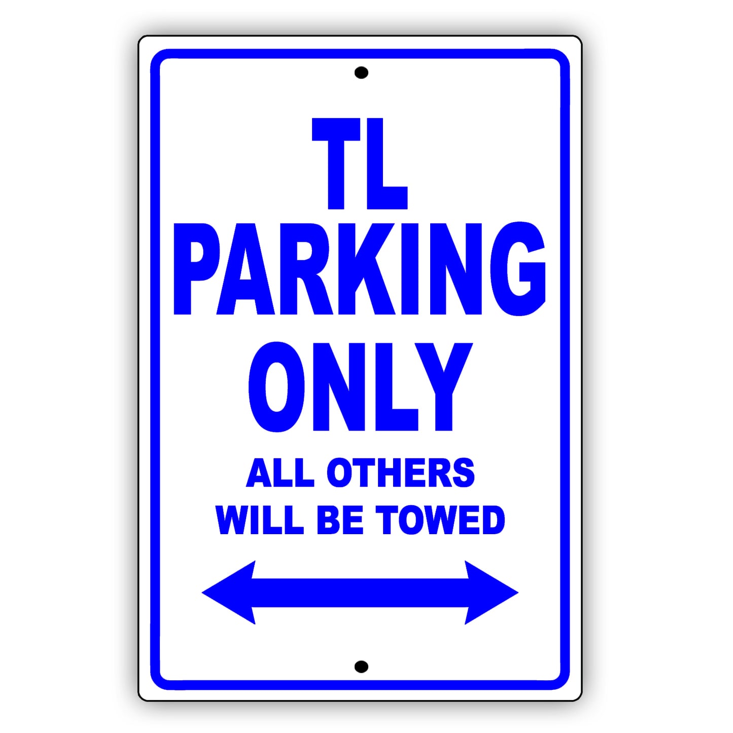 Acura Tl Parking Only All Others Will Be Towed Aluminum Decor Garage Sign